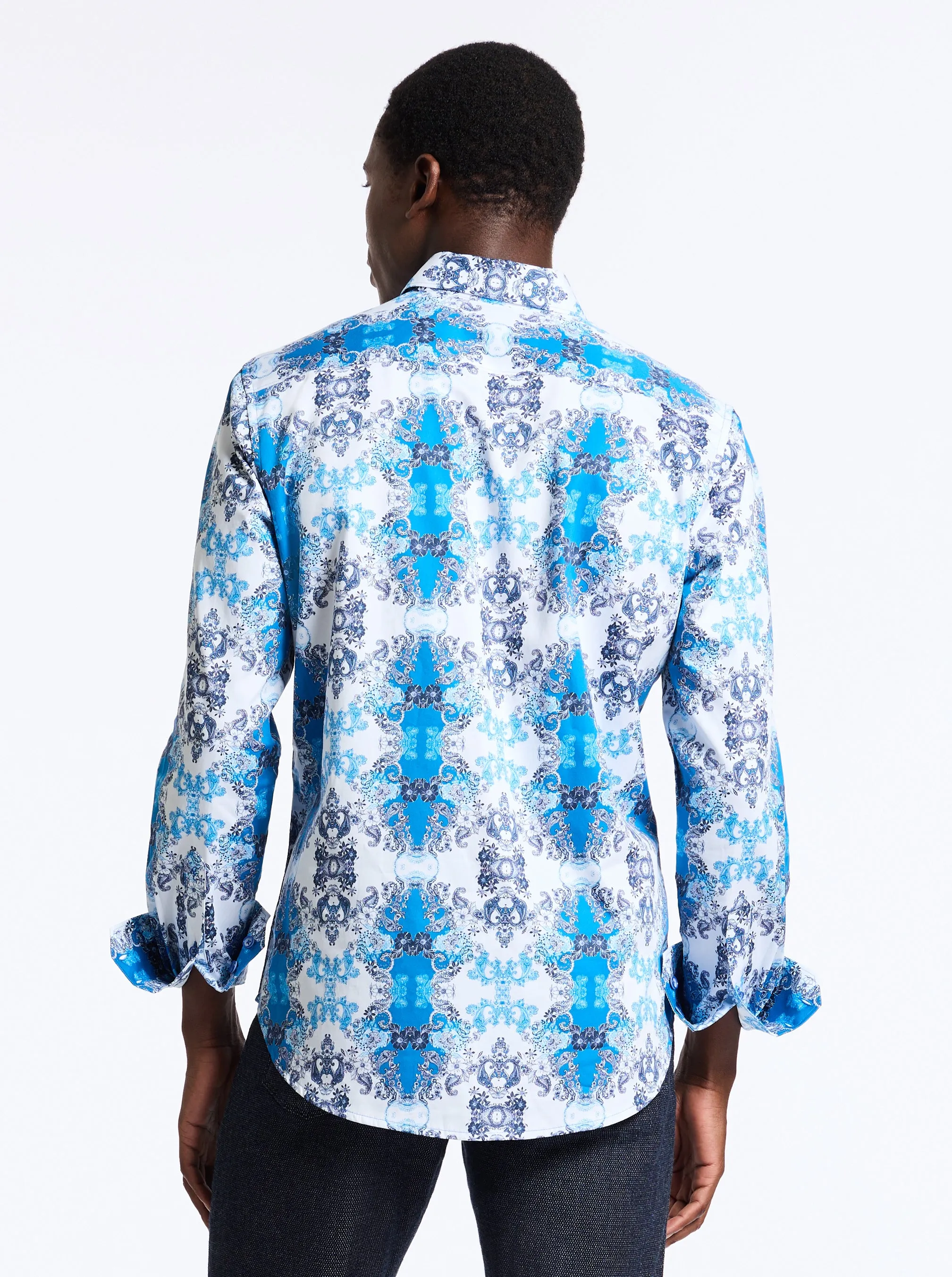 MELCHOR LONG SLEEVE BUTTON DOWN SHIRT sold by Robert Graham product image thumbnail 2