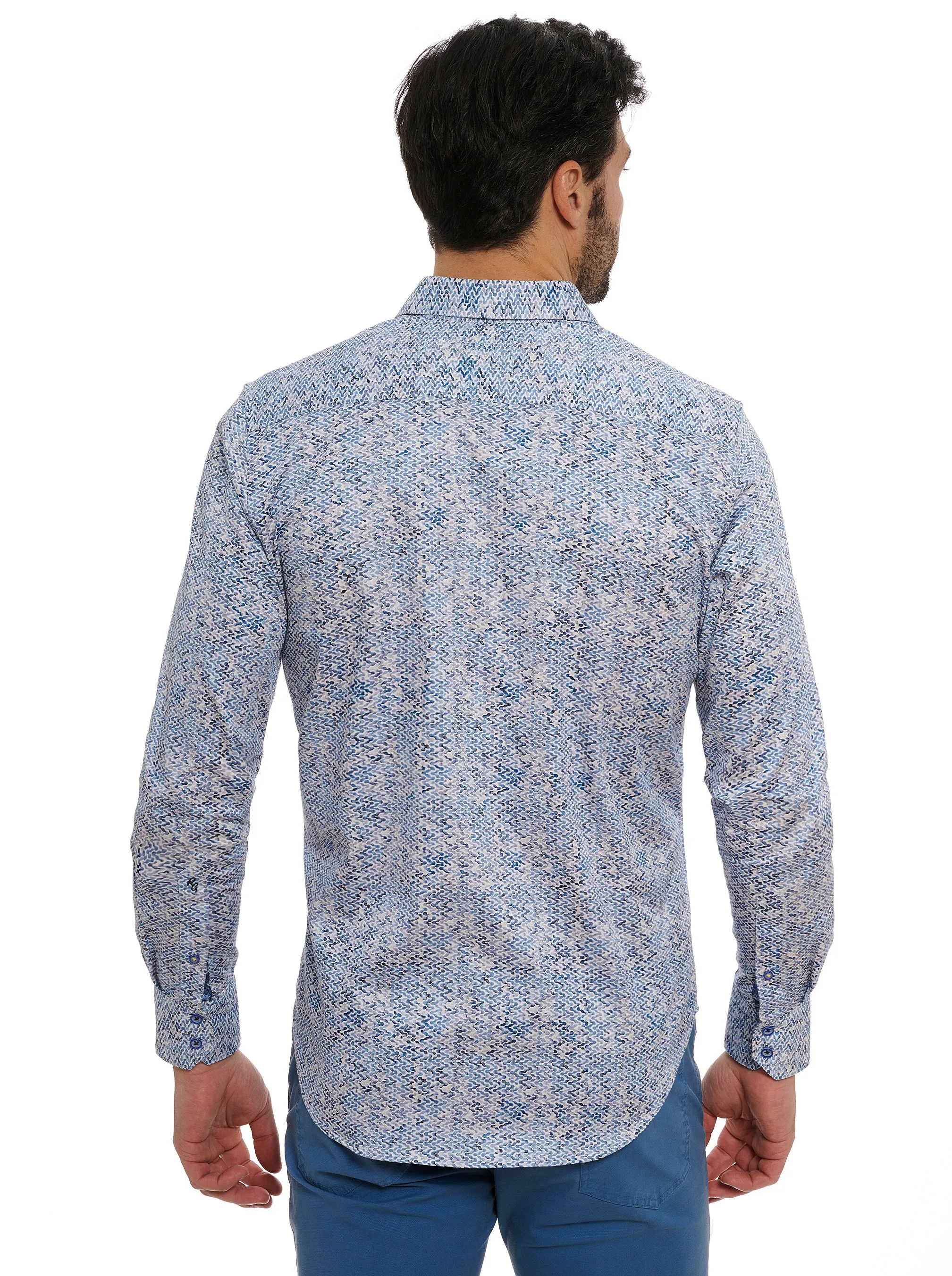 KAIMANA LONG SLEEVE BUTTON DOWN SHIRT BIG sold by Robert Graham product image thumbnail 3