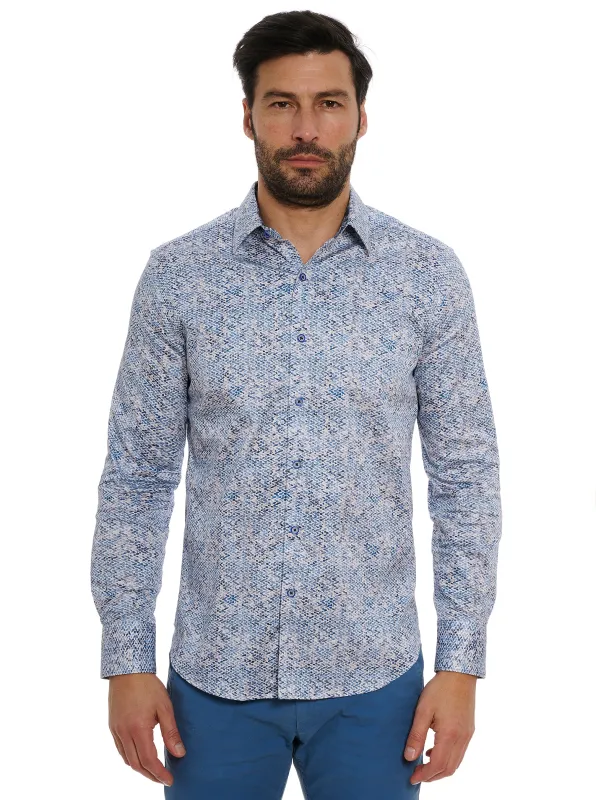 KAIMANA LONG SLEEVE BUTTON DOWN SHIRT BIG made by Robert Graham