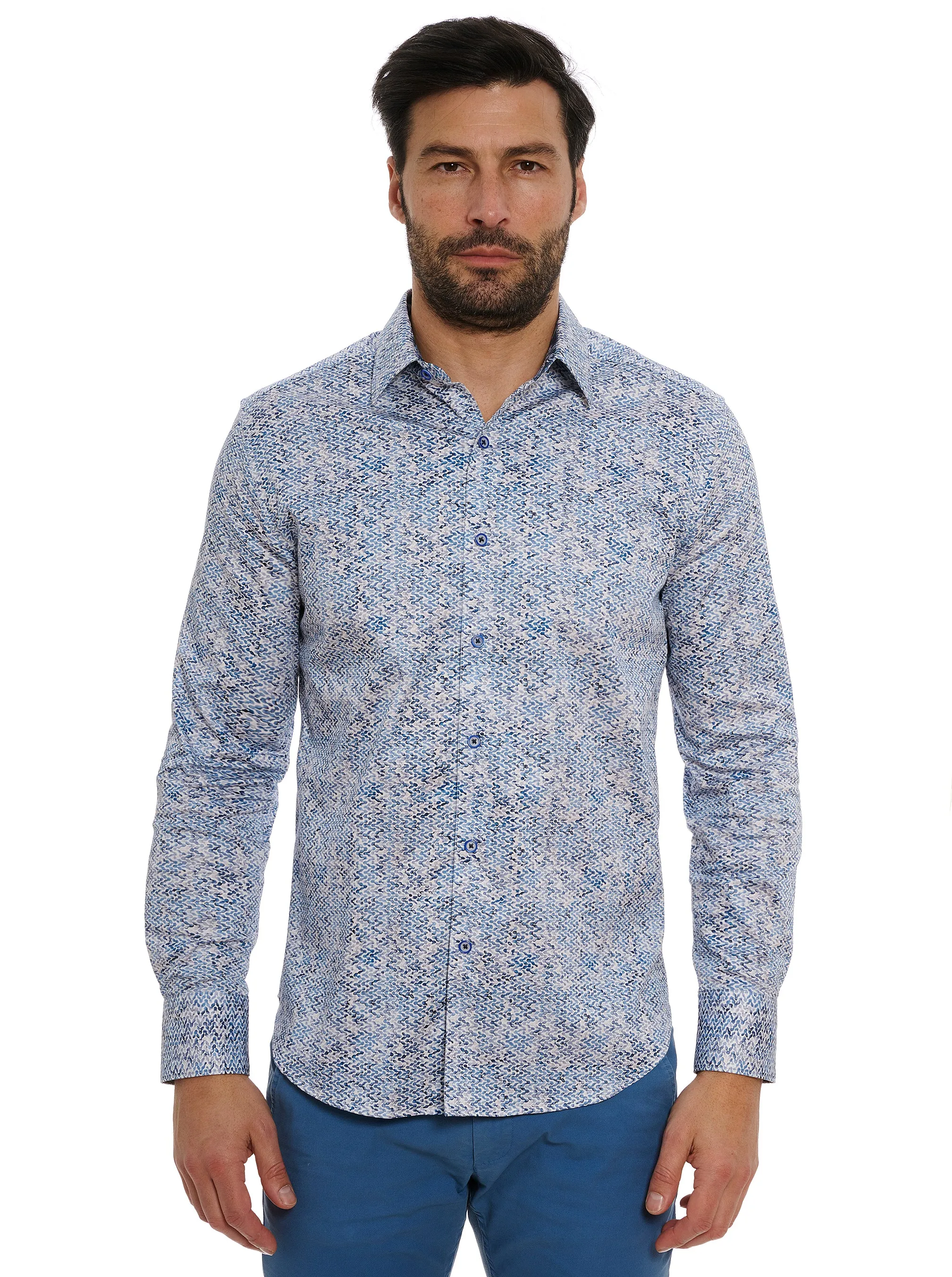 KAIMANA LONG SLEEVE BUTTON DOWN SHIRT BIG sold by Robert Graham
