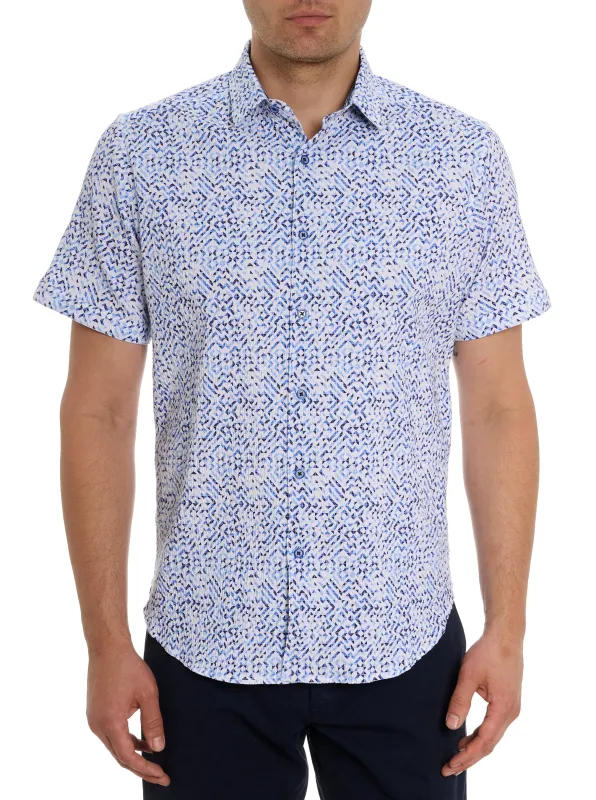 CYPRUS SHORT SLEEVE BUTTON DOWN SHIRT BIG made by Robert Graham