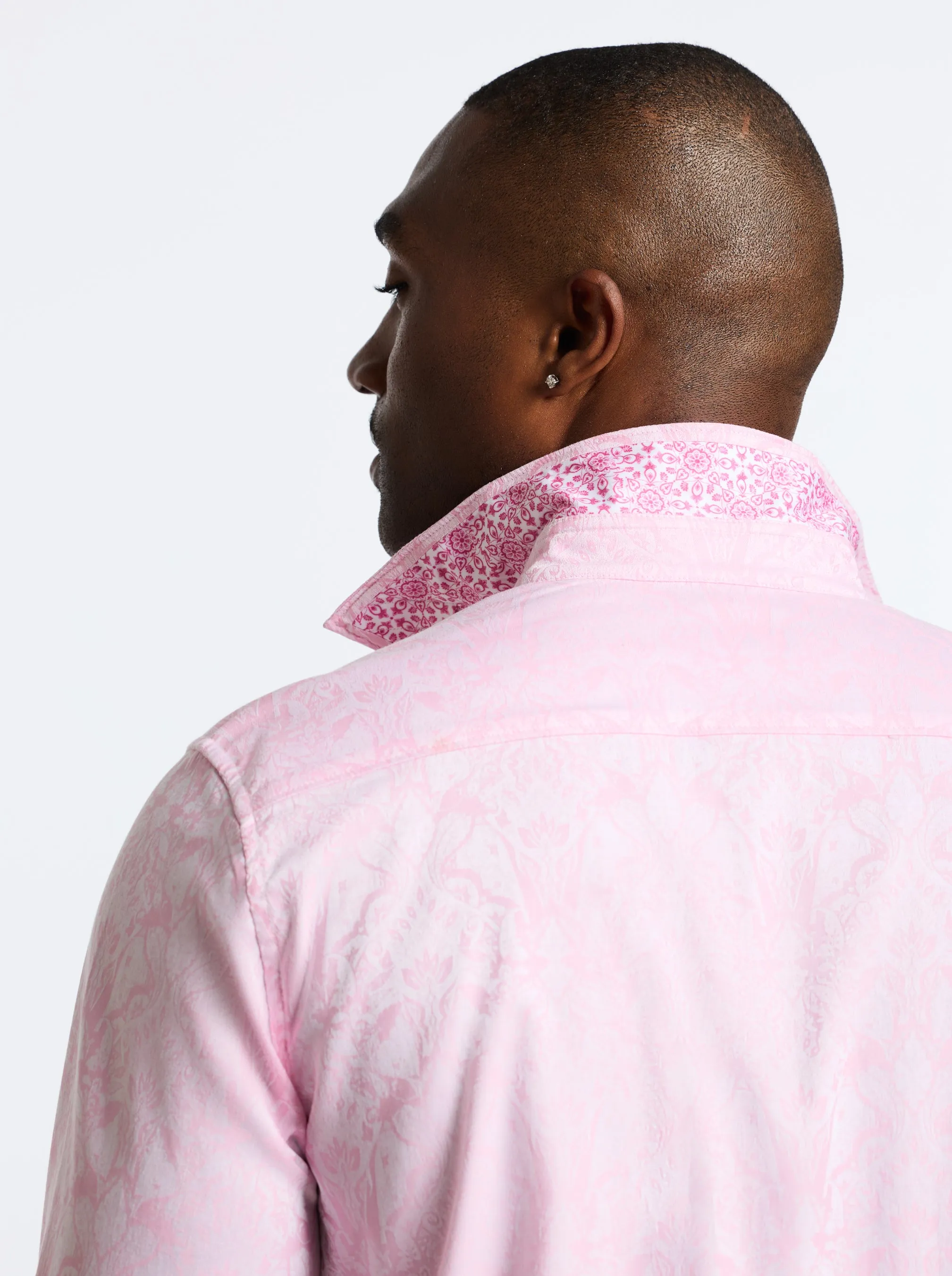 HIGHLAND LONG SLEEVE BUTTON DOWN SHIRT sold by Robert Graham product image thumbnail 4