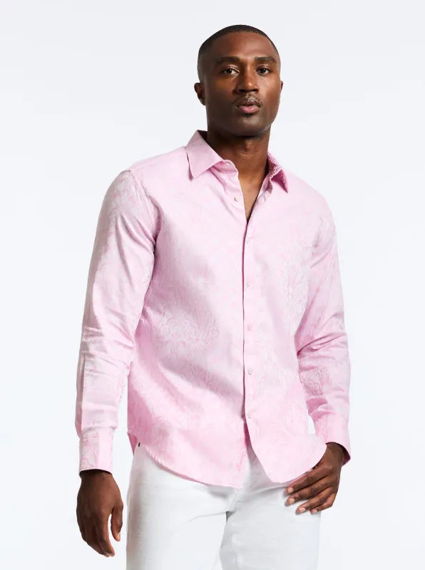 HIGHLAND LONG SLEEVE BUTTON DOWN SHIRT made by Robert Graham