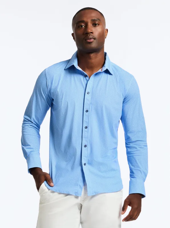 LEROS LONG SLEEVE BUTTON DOWN SHIRT made by Robert Graham