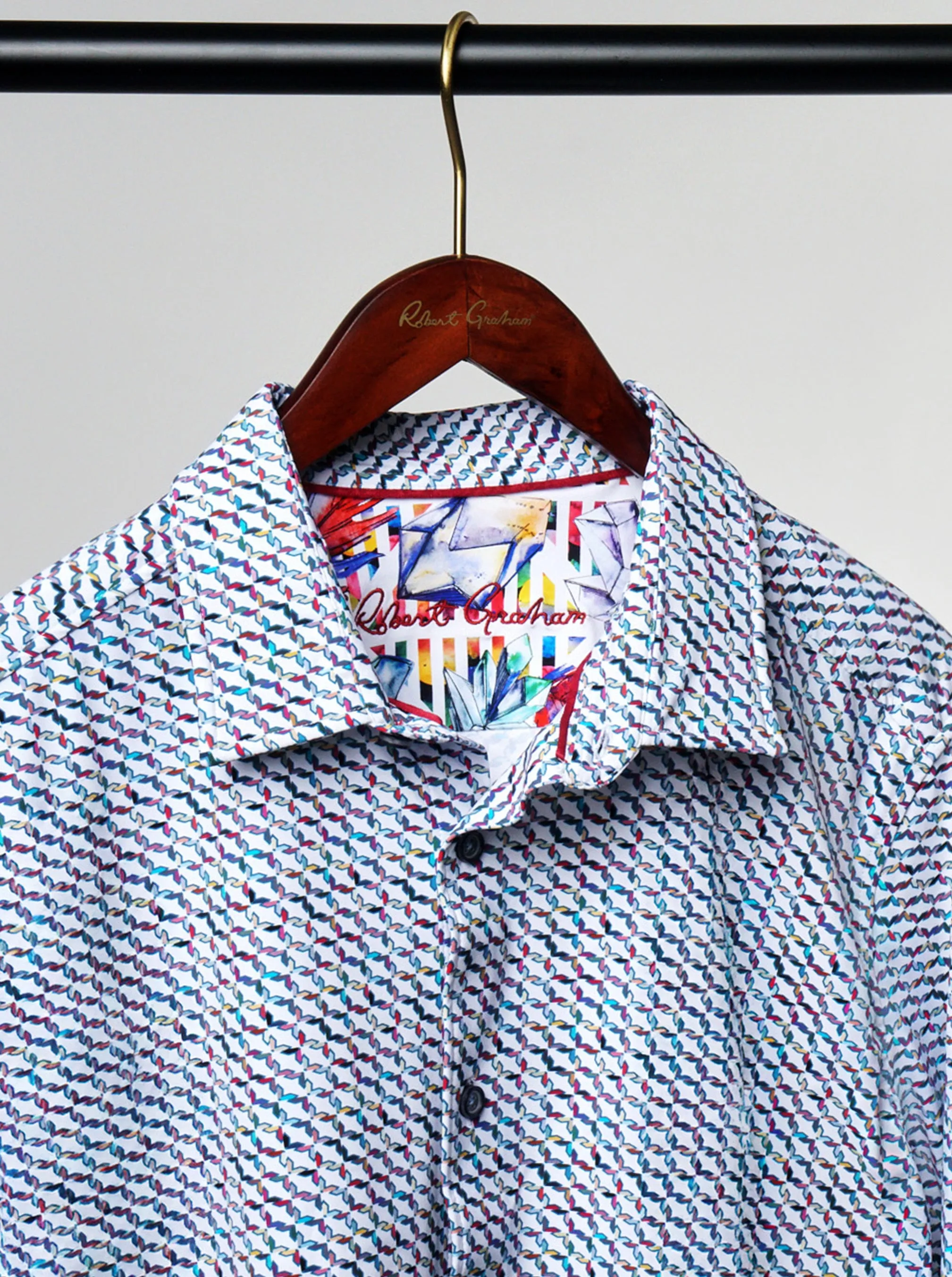 MULHOLLAND LONG SLEEVE BUTTON DOWN SHIRT sold by Robert Graham product image thumbnail 2
