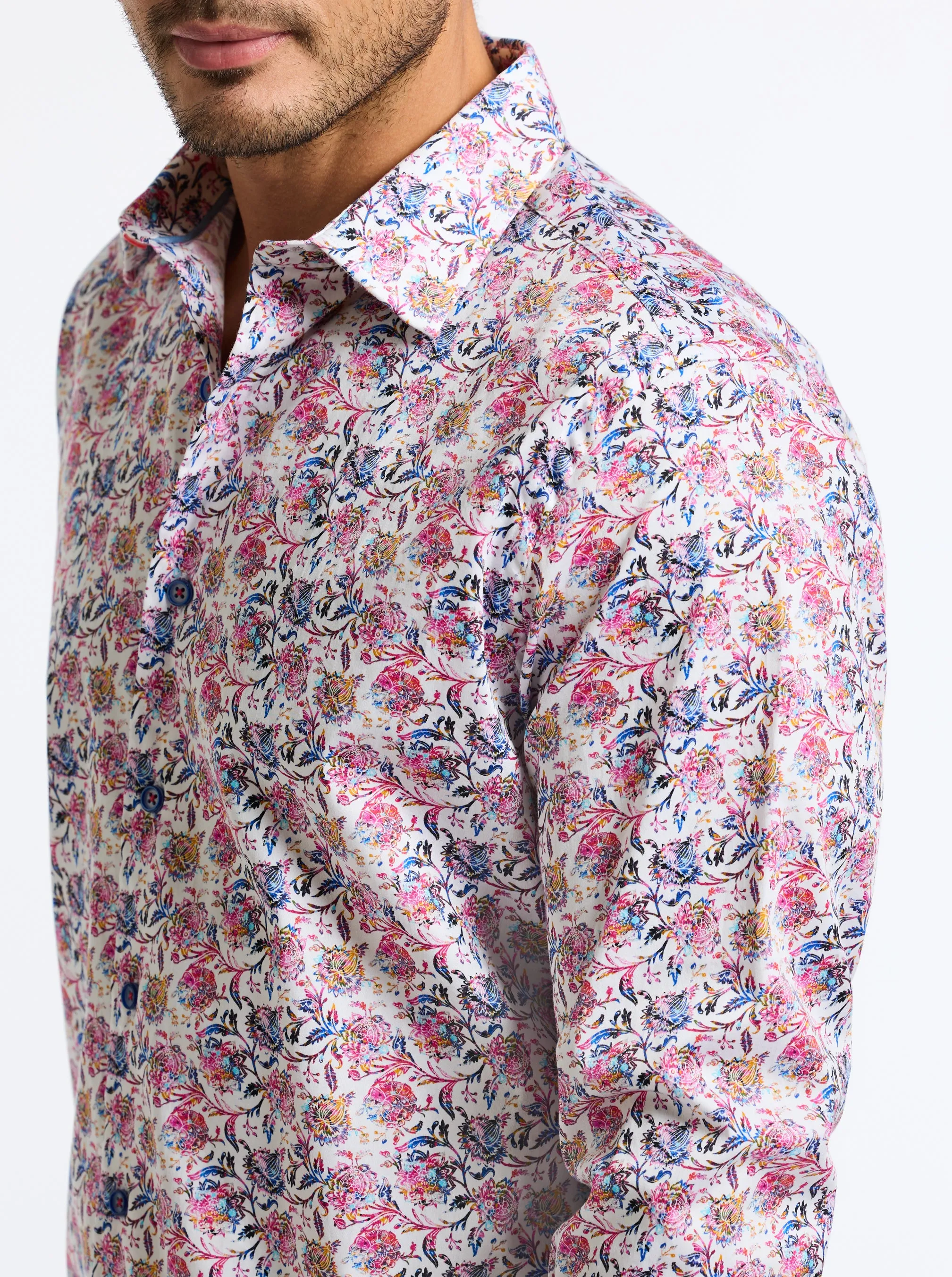 ANDAMAN LONG SLEEVE BUTTON DOWN SHIRT BIG sold by Robert Graham product image thumbnail 3