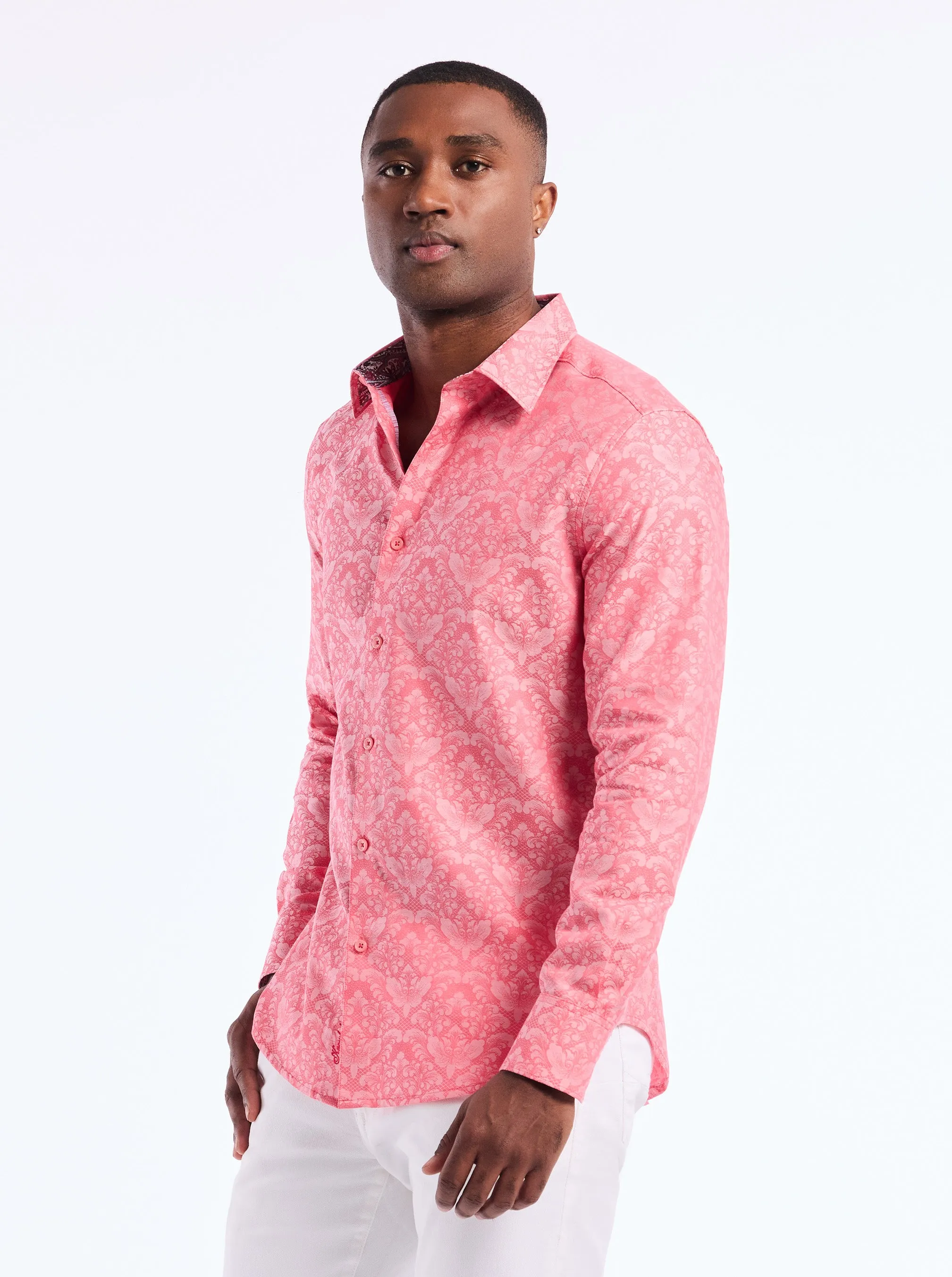 BAYVIEW LONG SLEEVE BUTTON DOWN SHIRT sold by Robert Graham product image thumbnail 4
