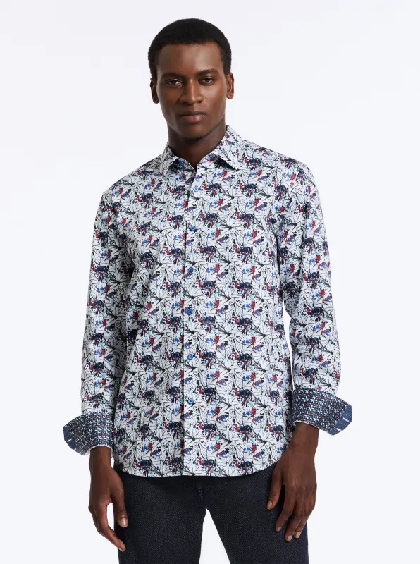 FENTON LONG SLEEVE BUTTON DOWN SHIRT made by Robert Graham