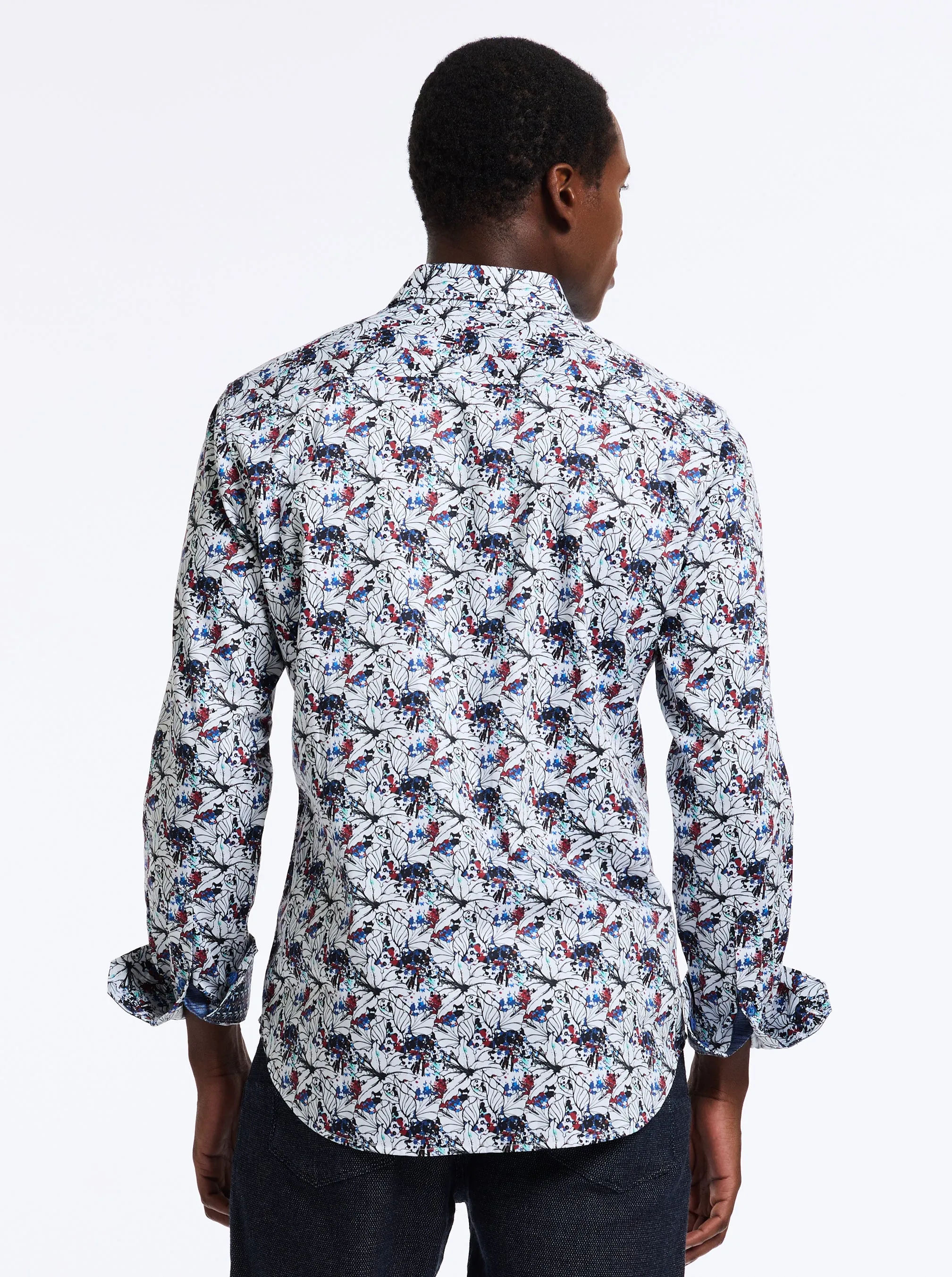 FENTON LONG SLEEVE BUTTON DOWN SHIRT sold by Robert Graham product image thumbnail 2