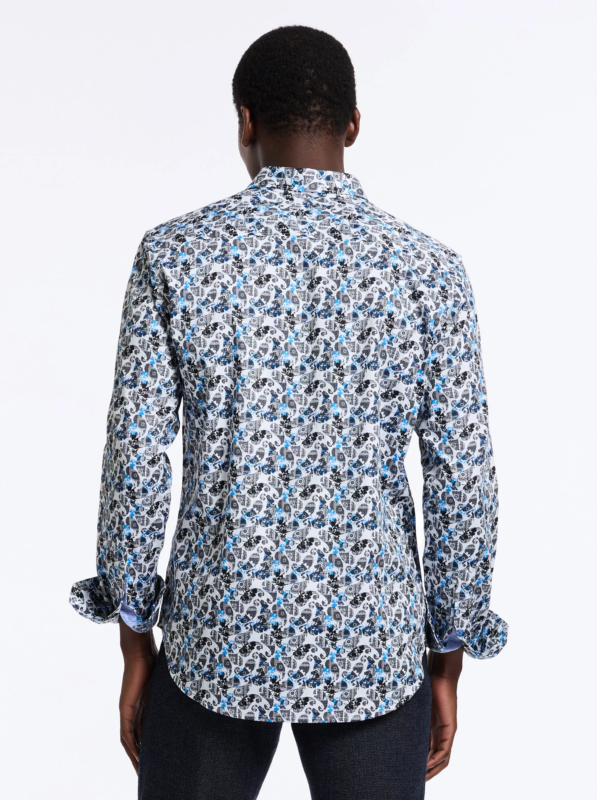 CARDWELL LONG SLEEVE BUTTON DOWN SHIRT sold by Robert Graham product image thumbnail 2