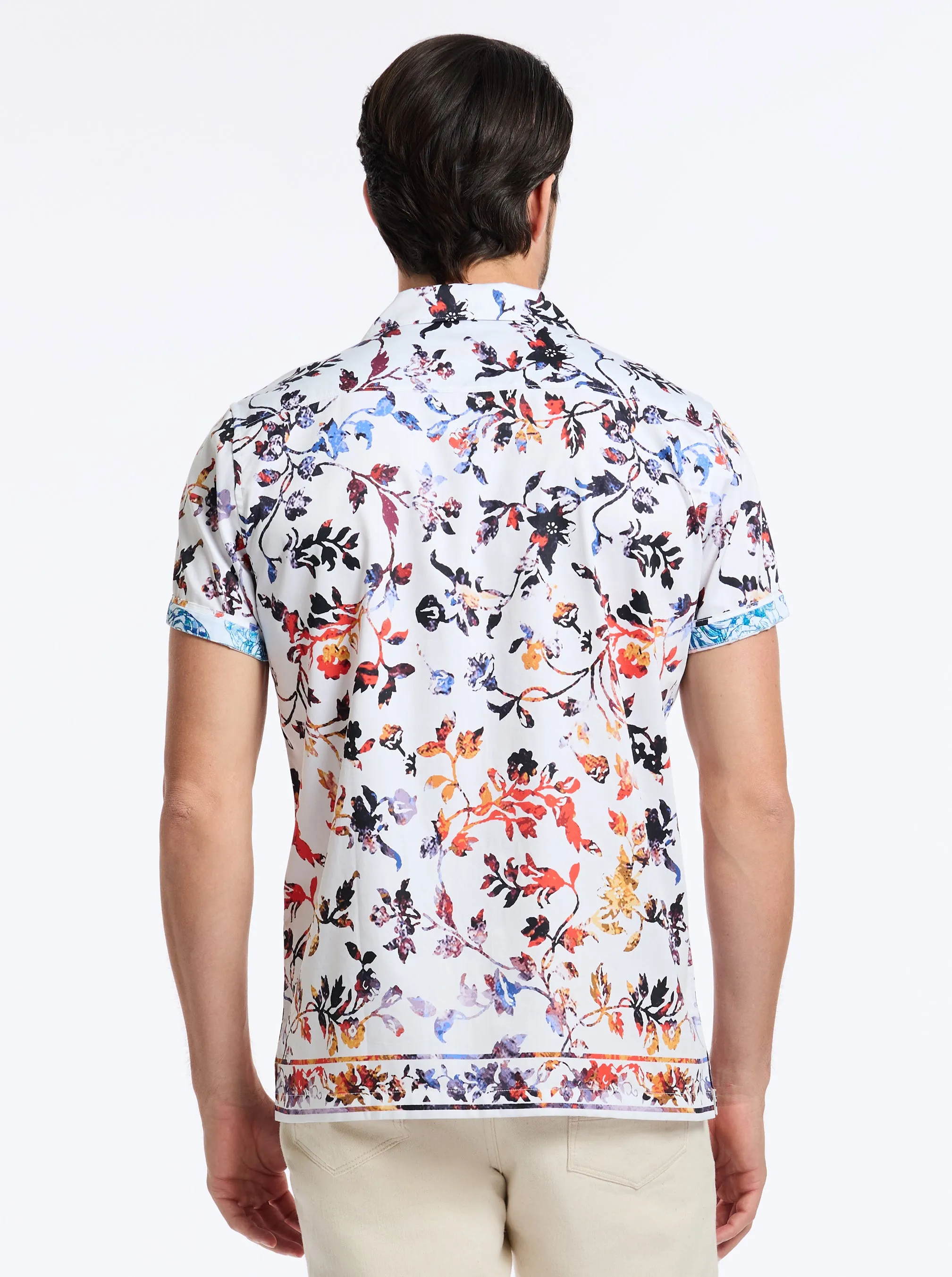 MORGAN SHORT SLEEVE BUTTON DOWN SHIRT sold by Robert Graham product image thumbnail 3