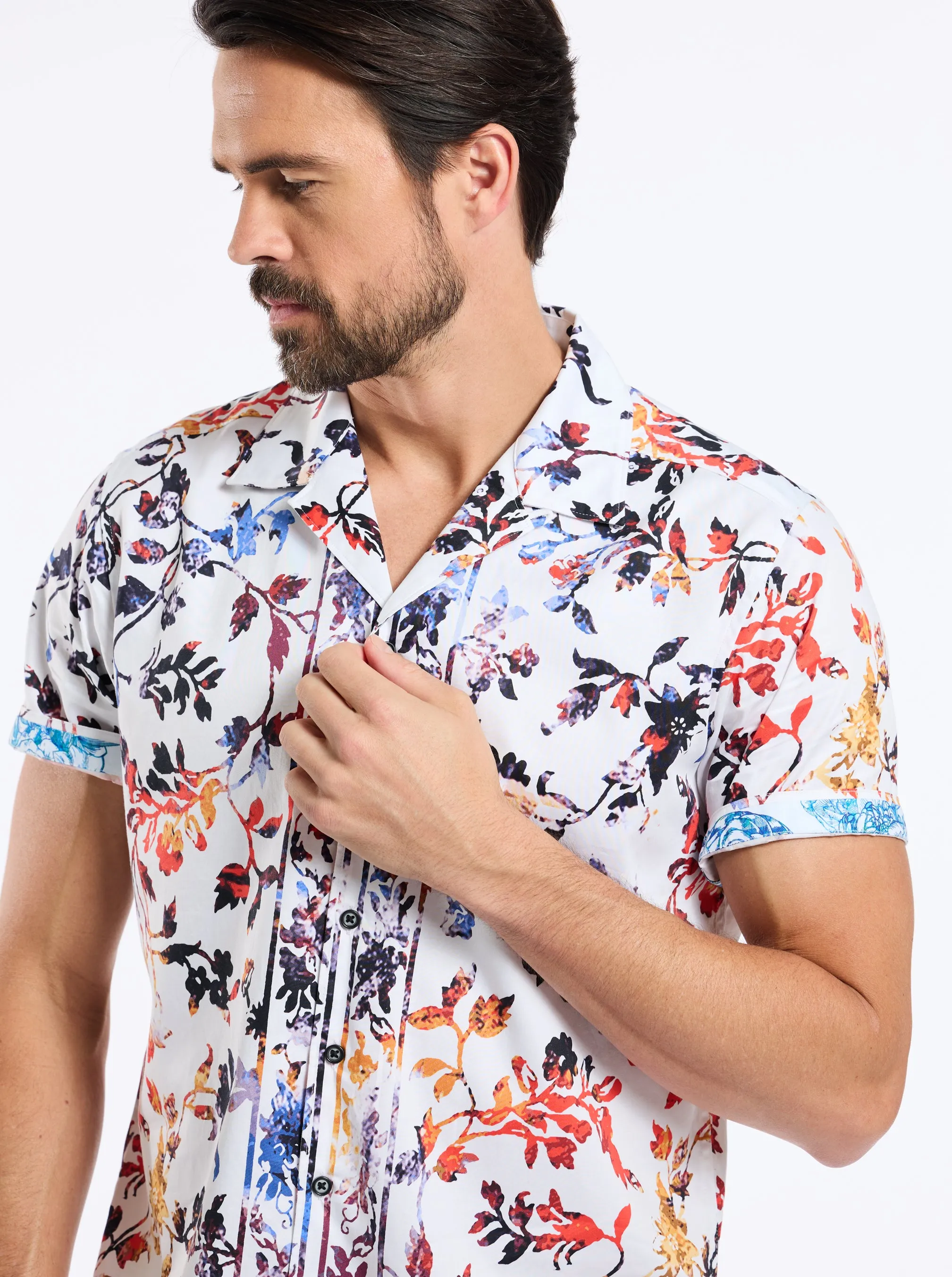 MORGAN SHORT SLEEVE BUTTON DOWN SHIRT sold by Robert Graham product image thumbnail 2