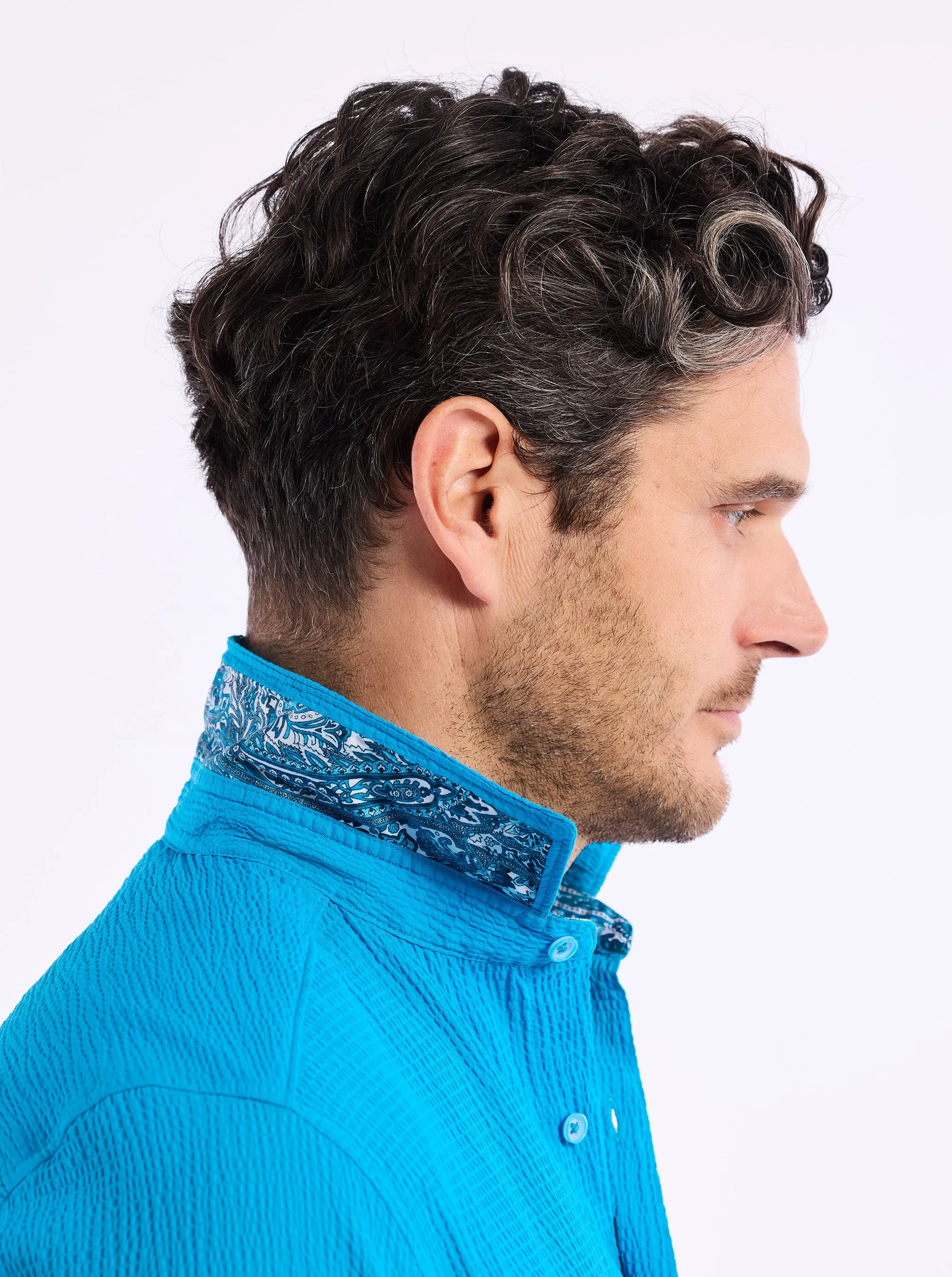 PIERS SHORT SLEEVE BUTTON DOWN SHIRT sold by Robert Graham product image thumbnail 3