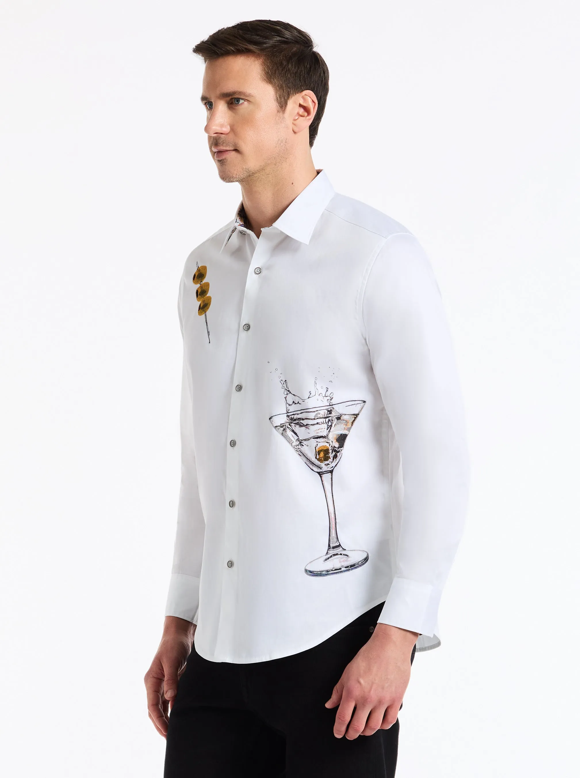 DEAN MARTINI LONG SLEEVE BUTTON DOWN SHIRT sold by Robert Graham product image thumbnail 3