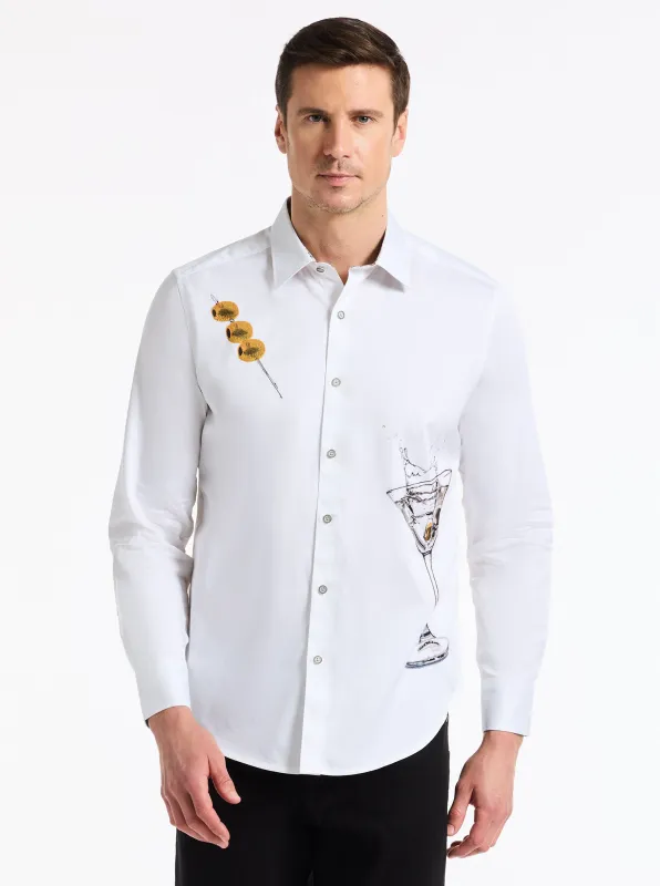 DEAN MARTINI LONG SLEEVE BUTTON DOWN SHIRT made by Robert Graham