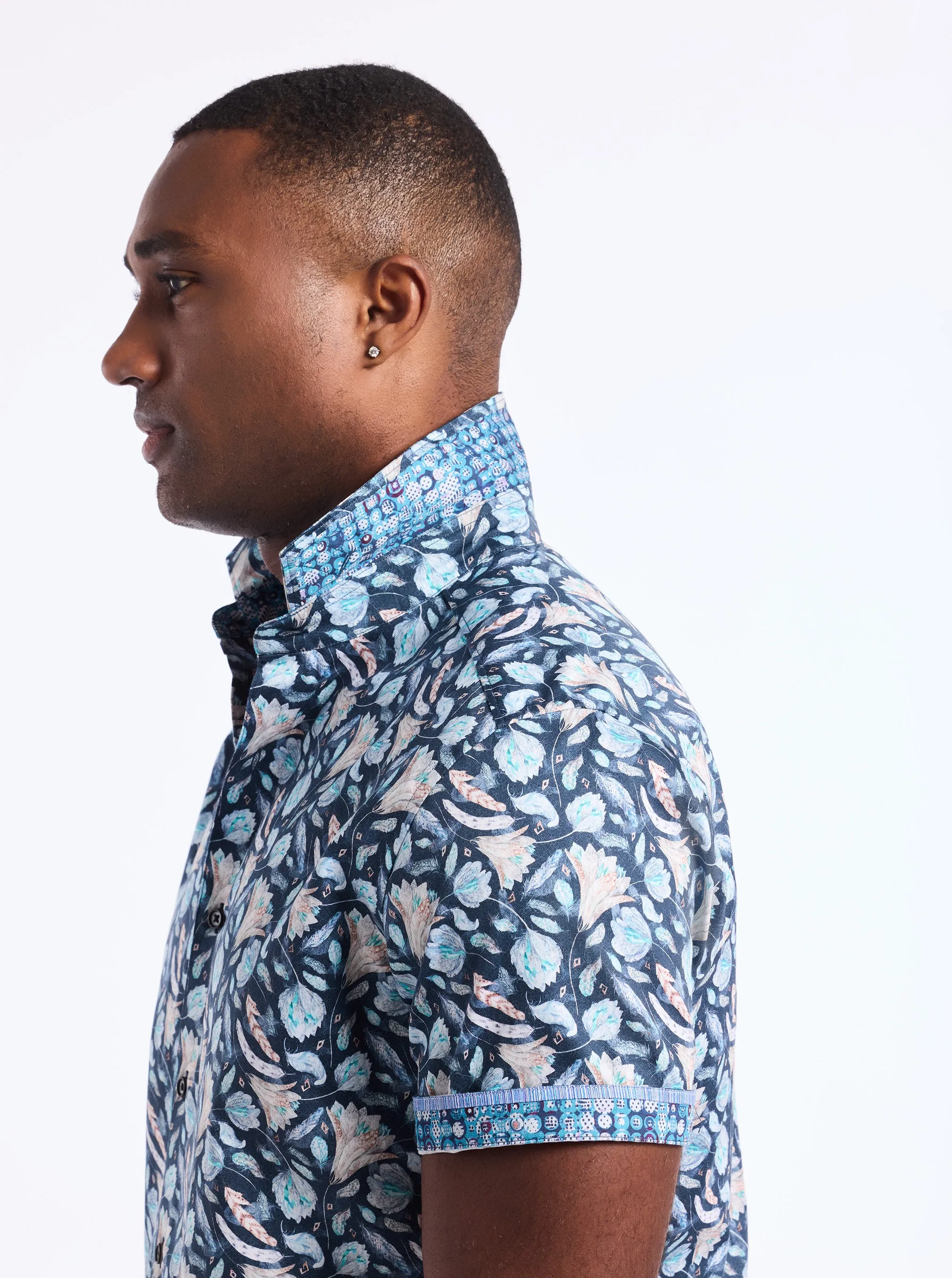 FRESNO SHORT SLEEVE BUTTON DOWN SHIRT sold by Robert Graham product image thumbnail 3