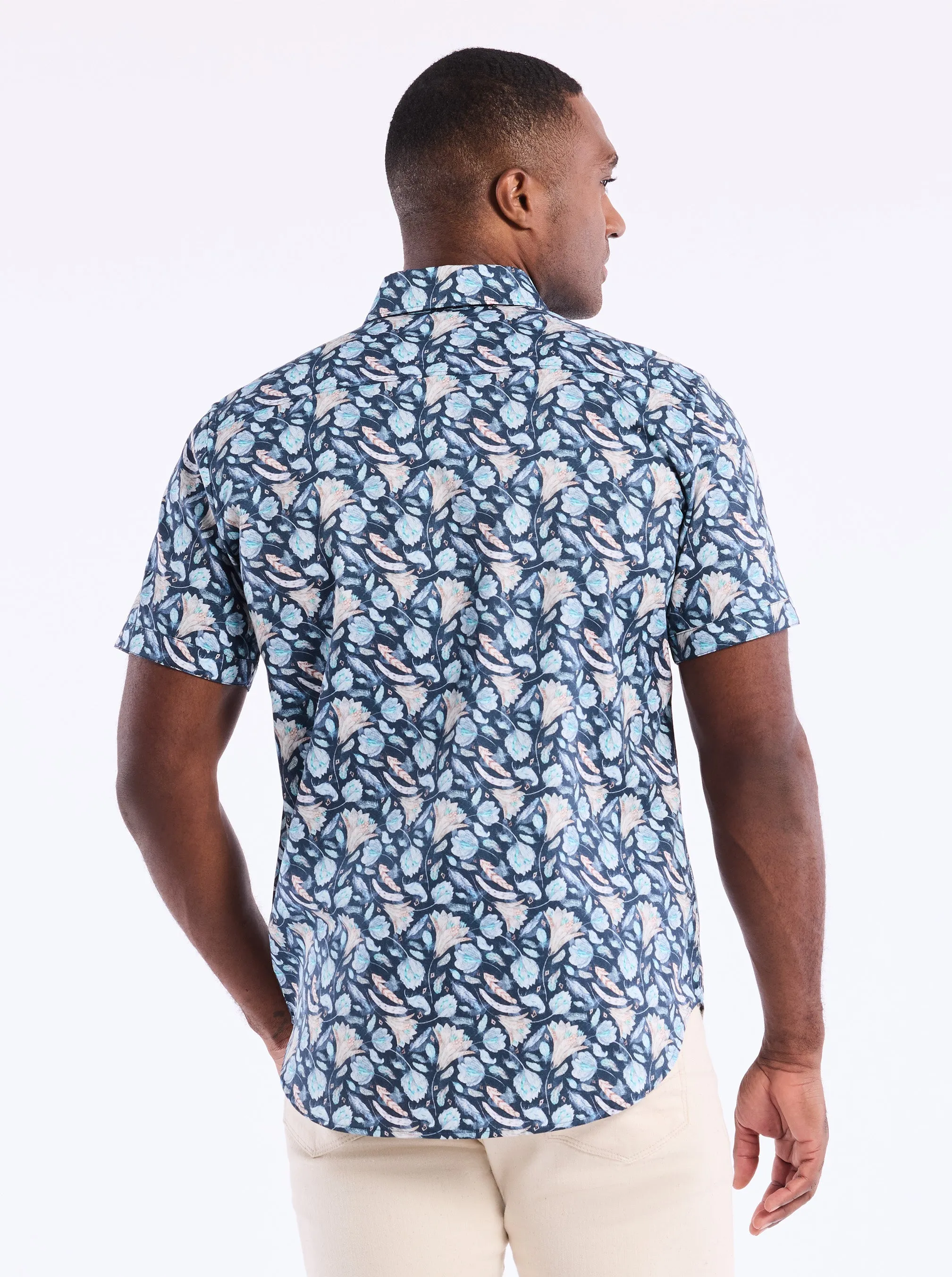 FRESNO SHORT SLEEVE BUTTON DOWN SHIRT sold by Robert Graham product image thumbnail 2