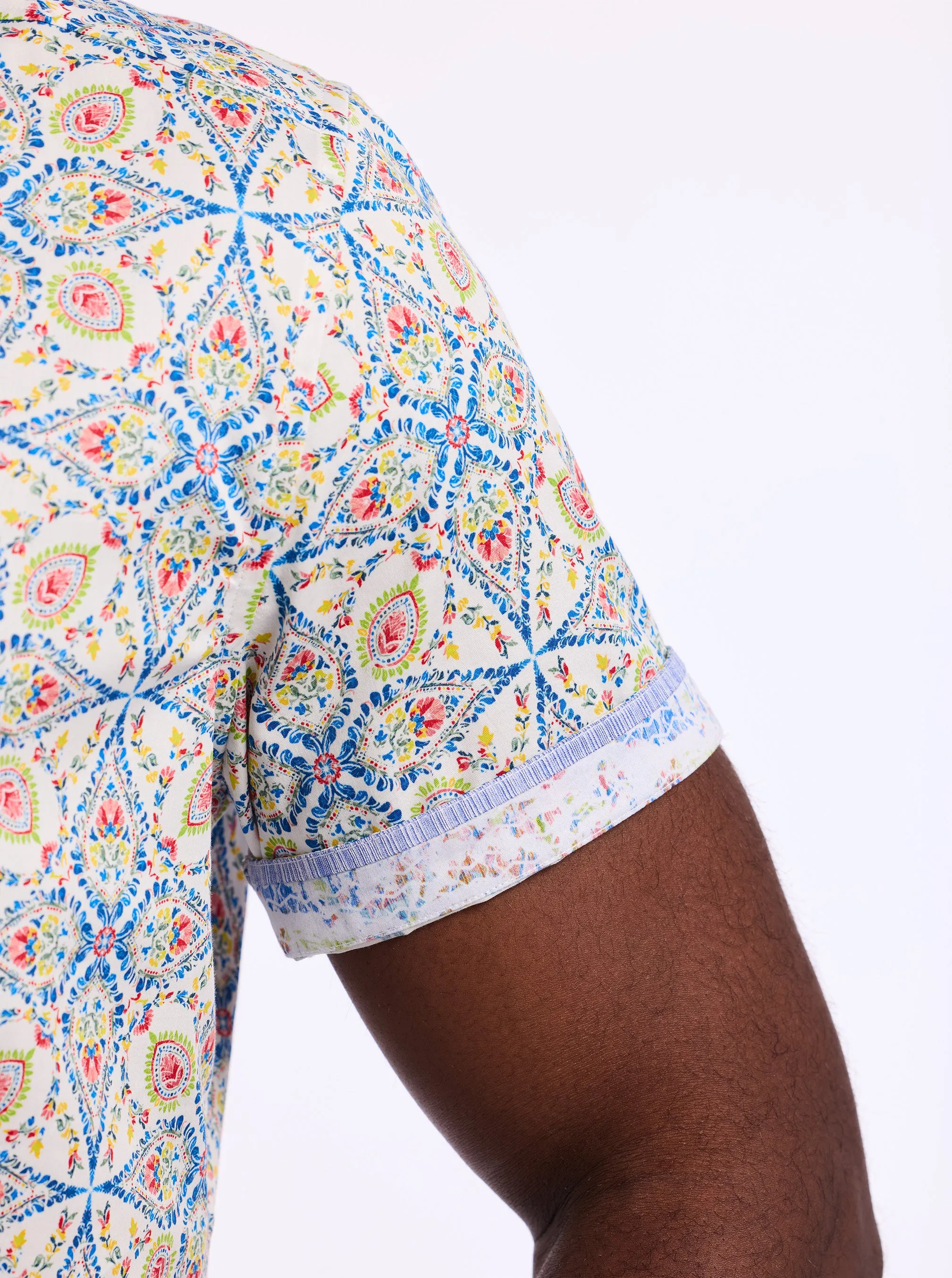 HOLMES SHORT SLEEVE BUTTON DOWN SHIRT sold by Robert Graham product image thumbnail 4