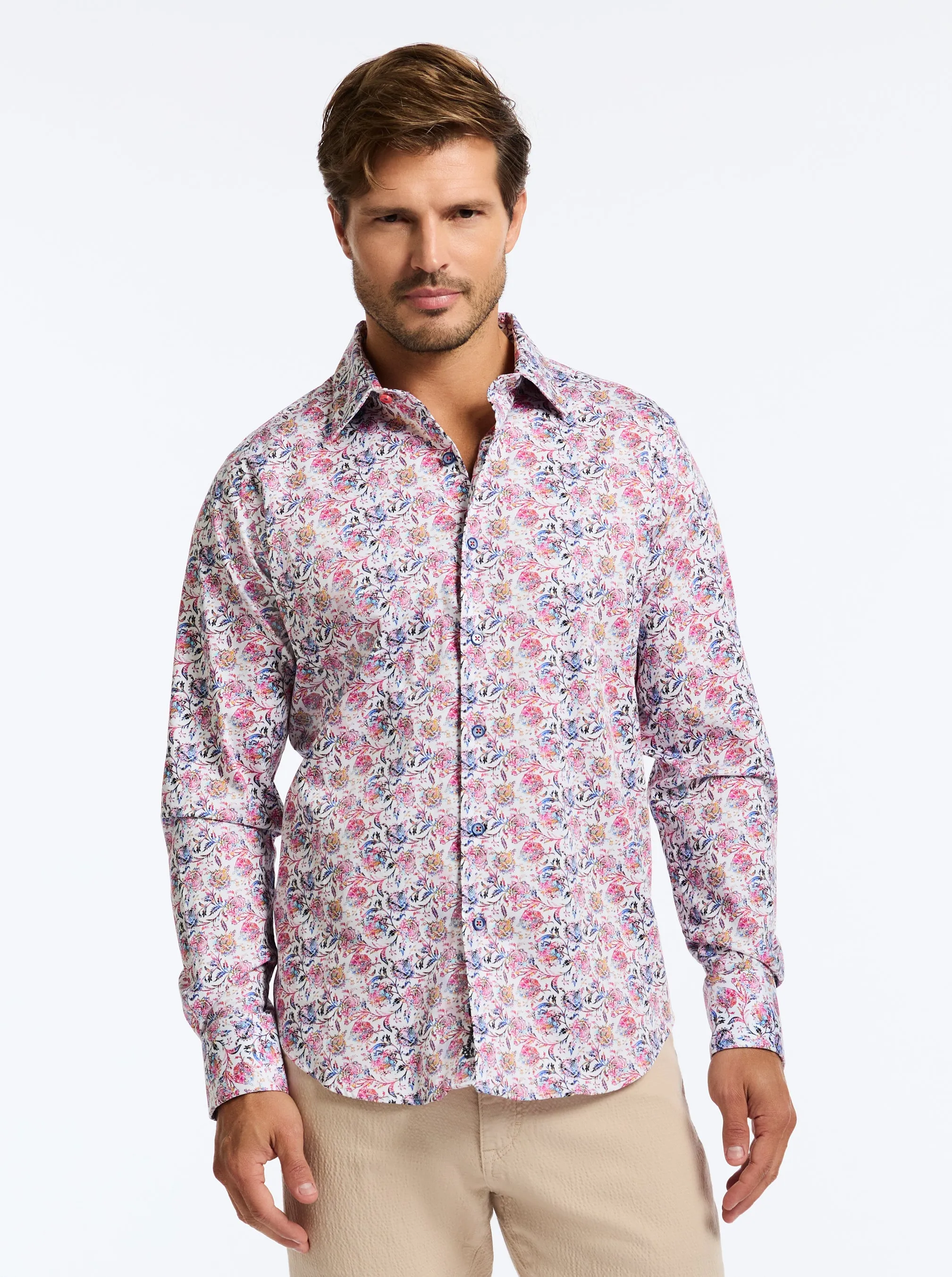 ANDAMAN LONG SLEEVE BUTTON DOWN SHIRT sold by Robert Graham