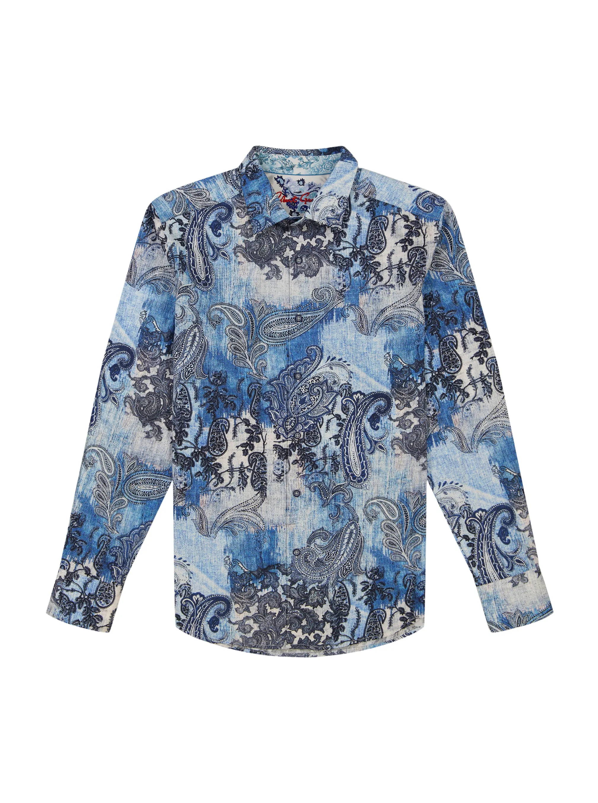 PATMOS LONG SLEEVE BUTTON DOWN SHIRT BIG sold by Robert Graham product image thumbnail 2