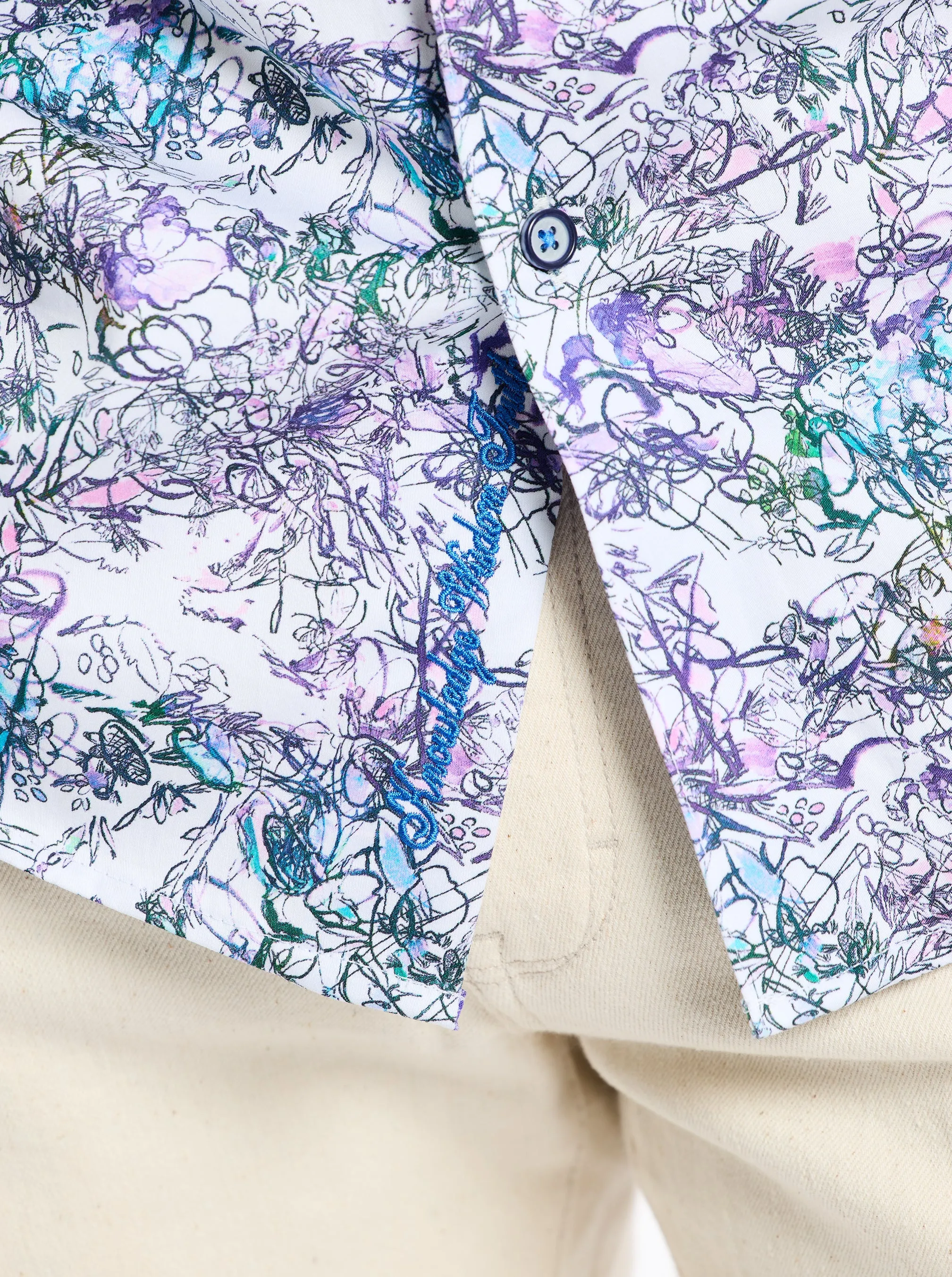 CRAWFORD SHORT SLEEVE BUTTON DOWN SHIRT sold by Robert Graham product image thumbnail 4