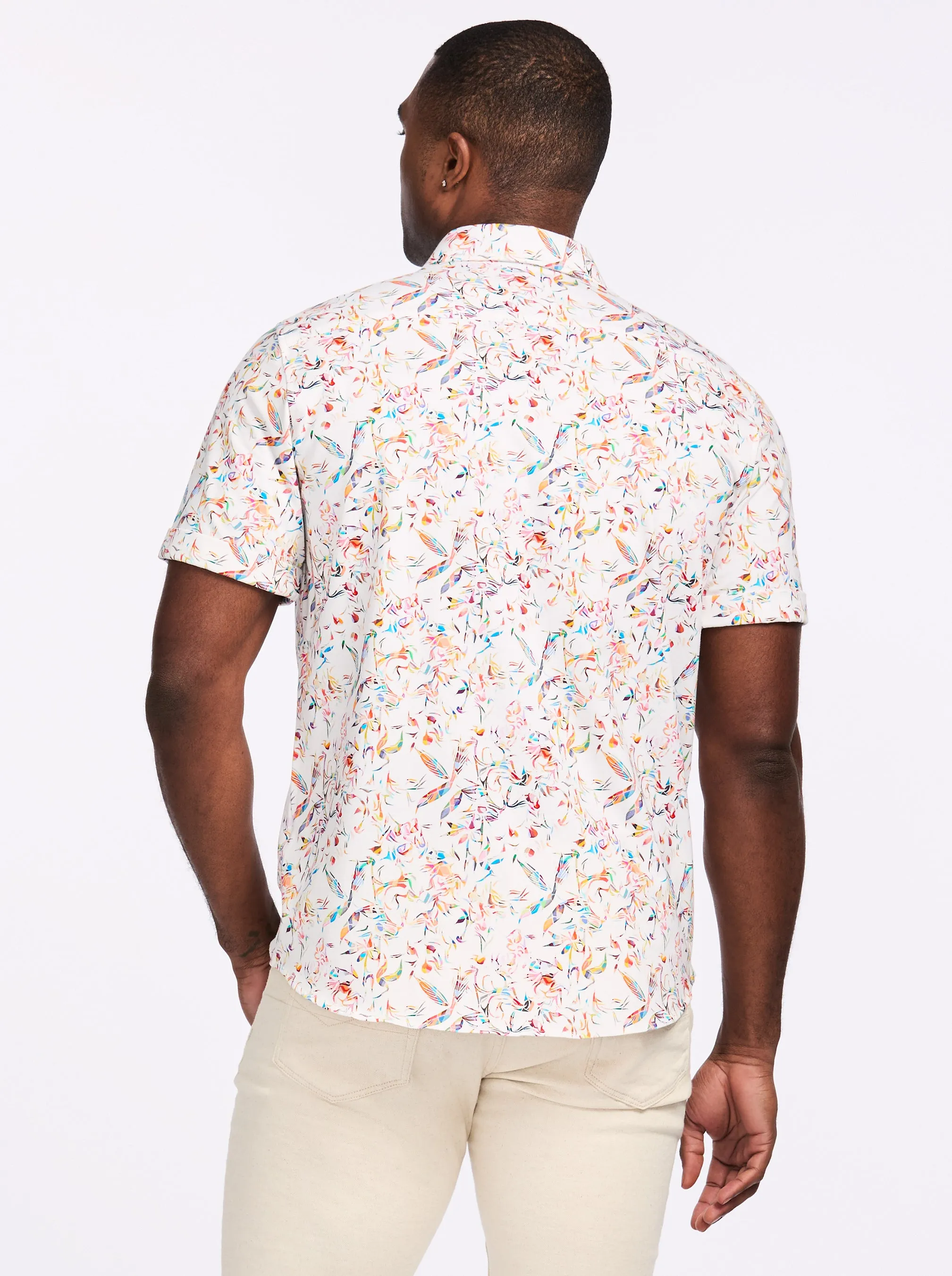 WILMOT SHORT SLEEVE BUTTON DOWN SHIRT sold by Robert Graham product image thumbnail 2