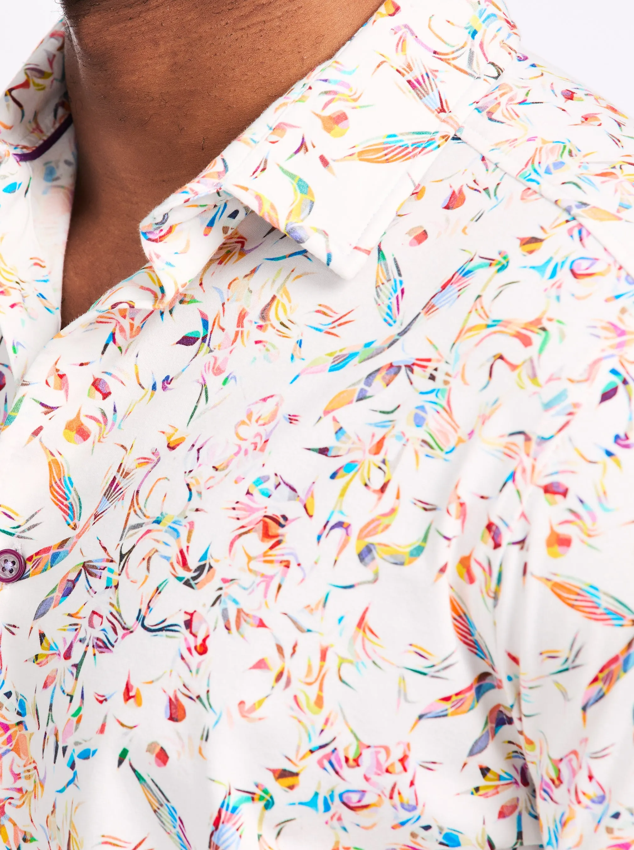 WILMOT SHORT SLEEVE BUTTON DOWN SHIRT sold by Robert Graham product image thumbnail 4