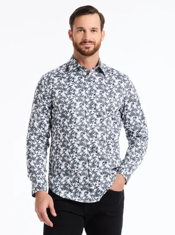 DELSON LONG SLEEVE BUTTON DOWN SHIRT made by Robert Graham