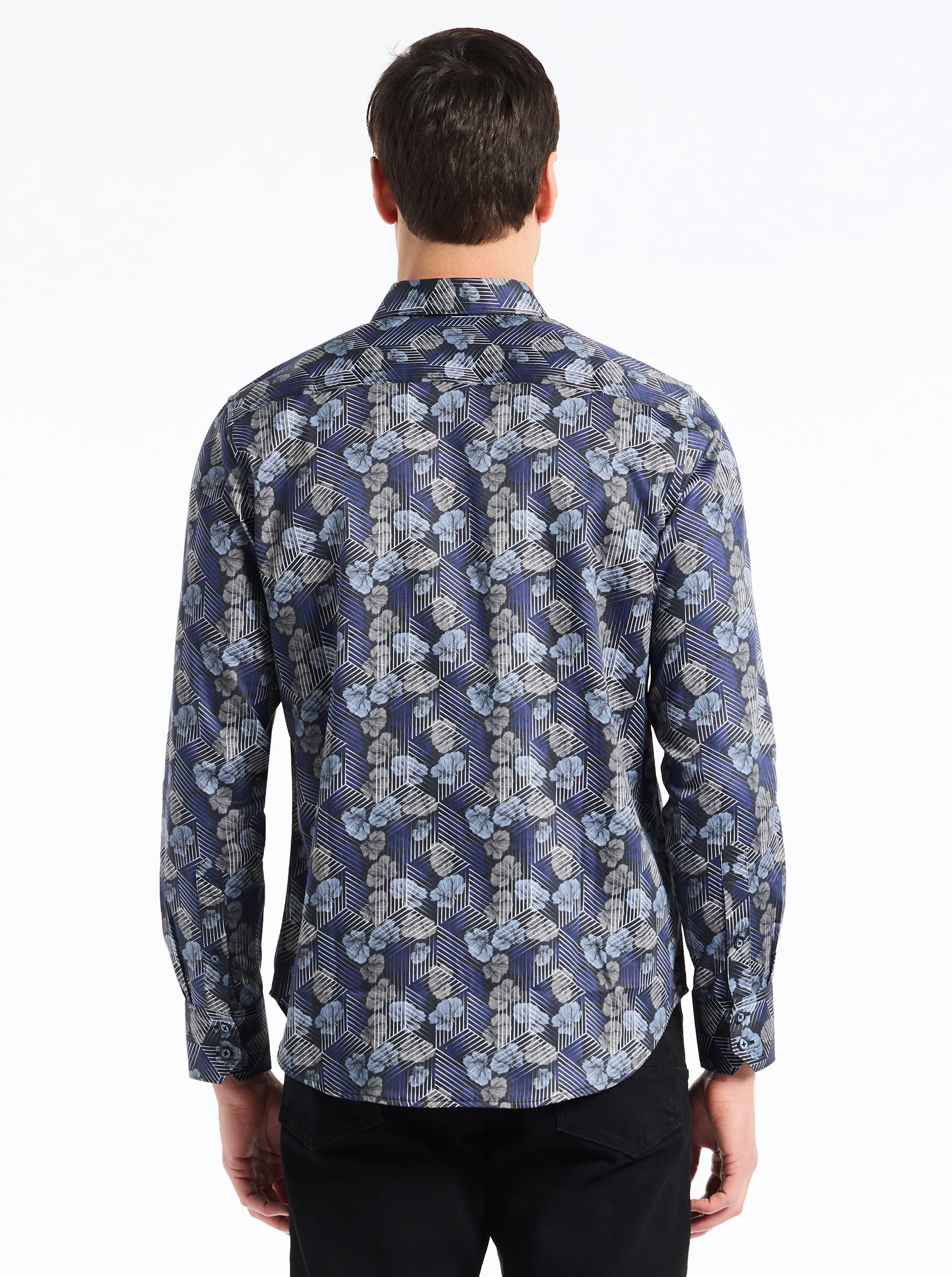 HENRY LONG SLEEVE BUTTON DOWN SHIRT sold by Robert Graham product image thumbnail 2