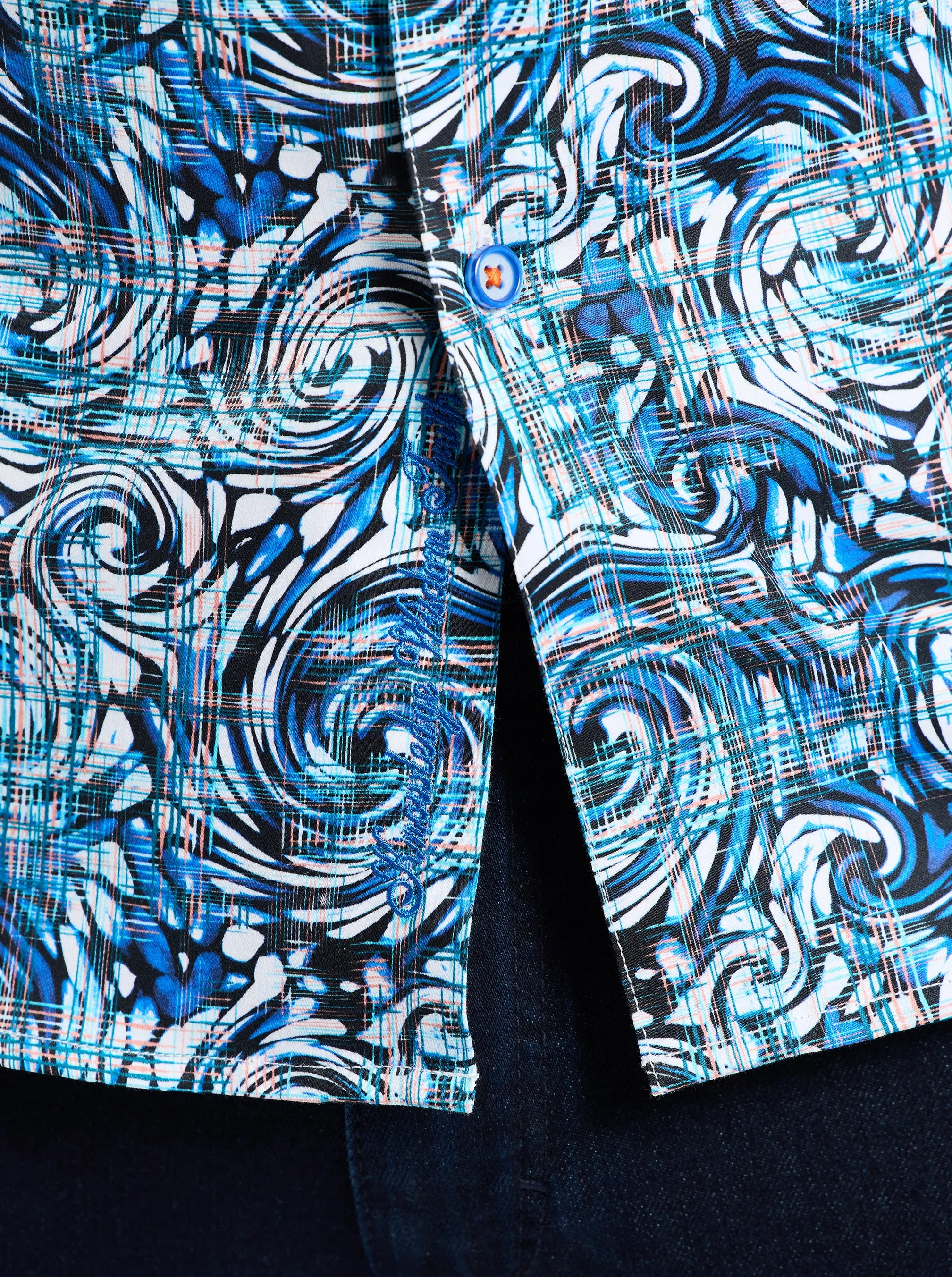 ZETH LONG SLEEVE BUTTON DOWN SHIRT sold by Robert Graham product image thumbnail 4