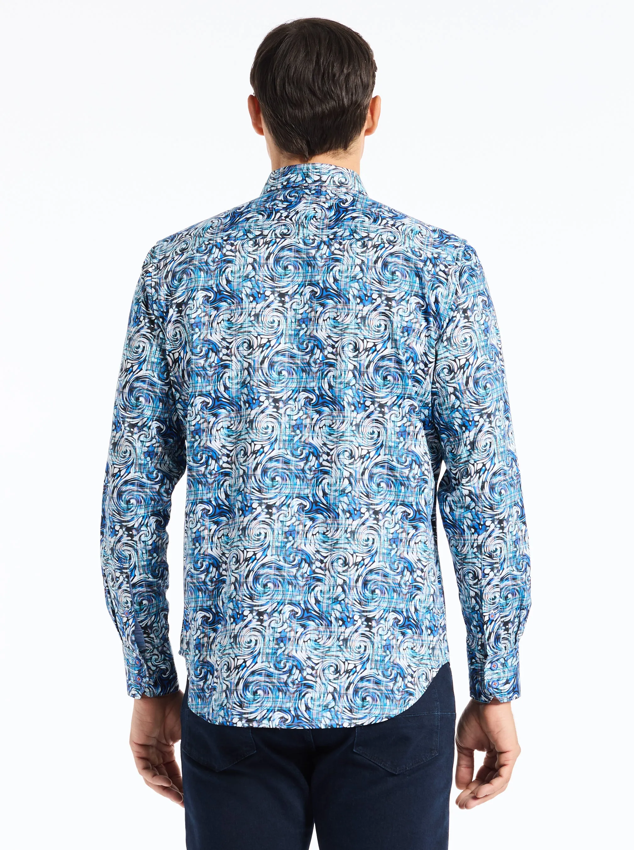 ZETH LONG SLEEVE BUTTON DOWN SHIRT sold by Robert Graham product image thumbnail 2