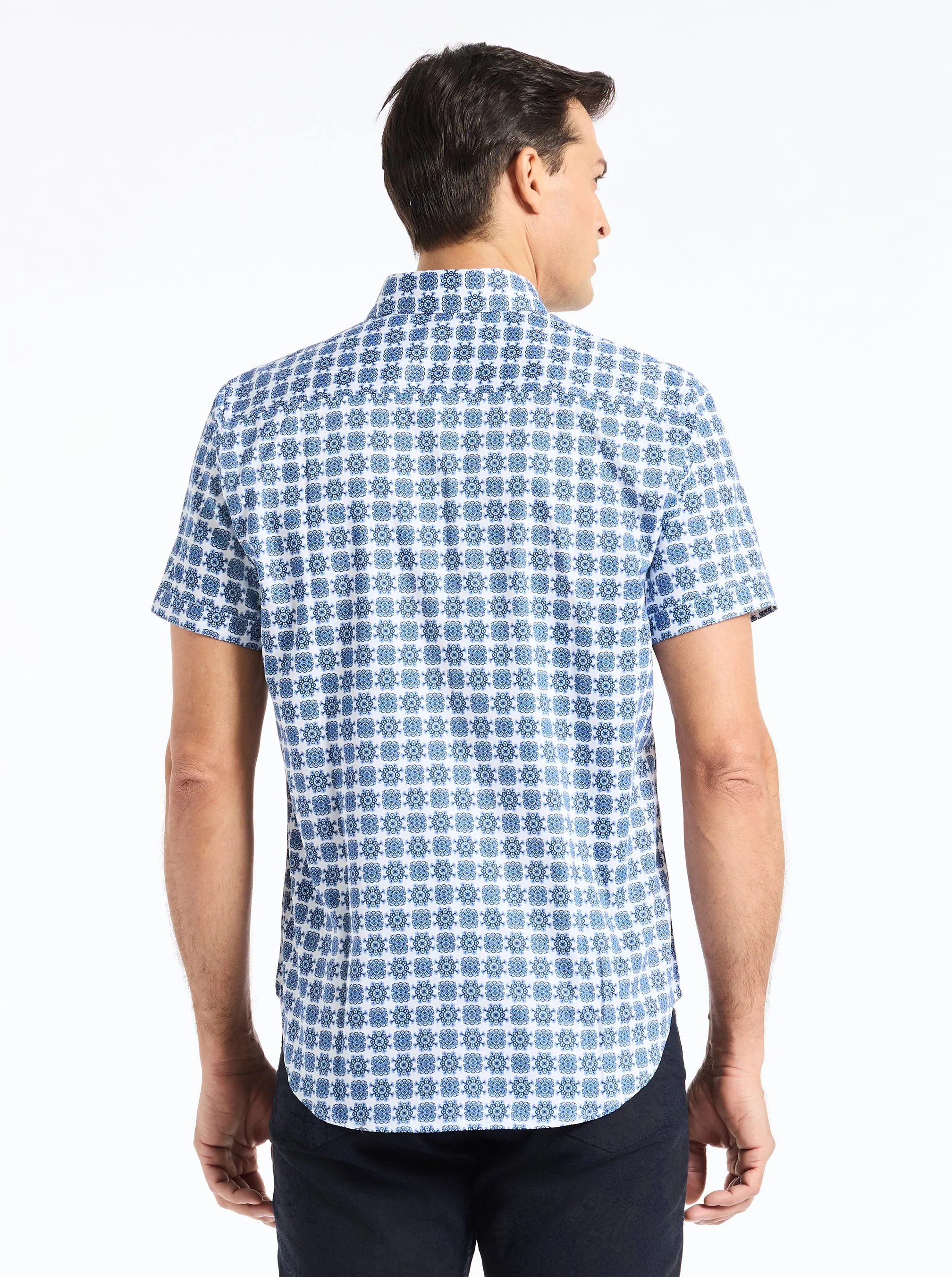 ARBOR SHORT SLEEVE BUTTON DOWN SHIRT sold by Robert Graham product image thumbnail 2