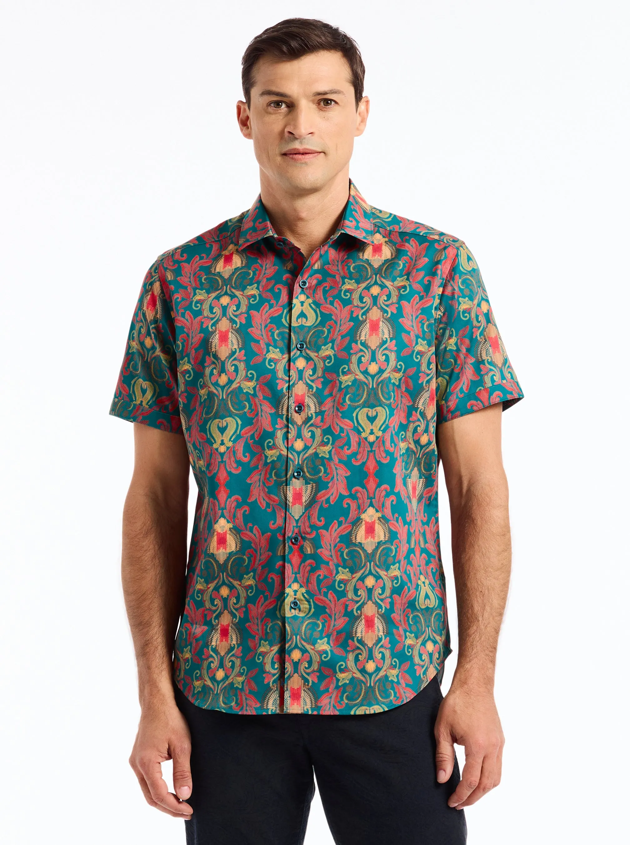 VALOR SHORT SLEEVE BUTTON DOWN SHIRT sold by Robert Graham