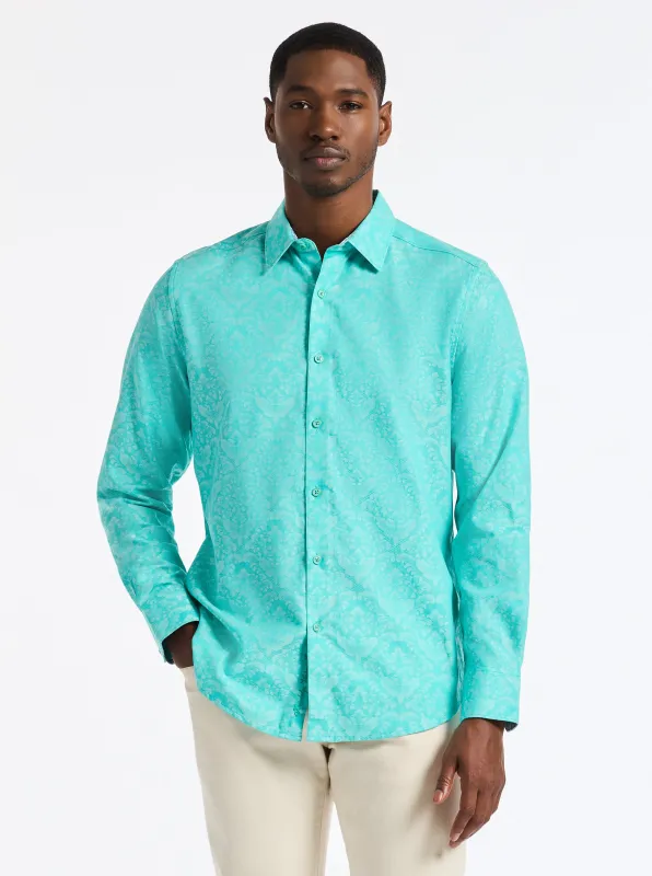 BAYVIEW LONG SLEEVE BUTTON DOWN SHIRT made by Robert Graham