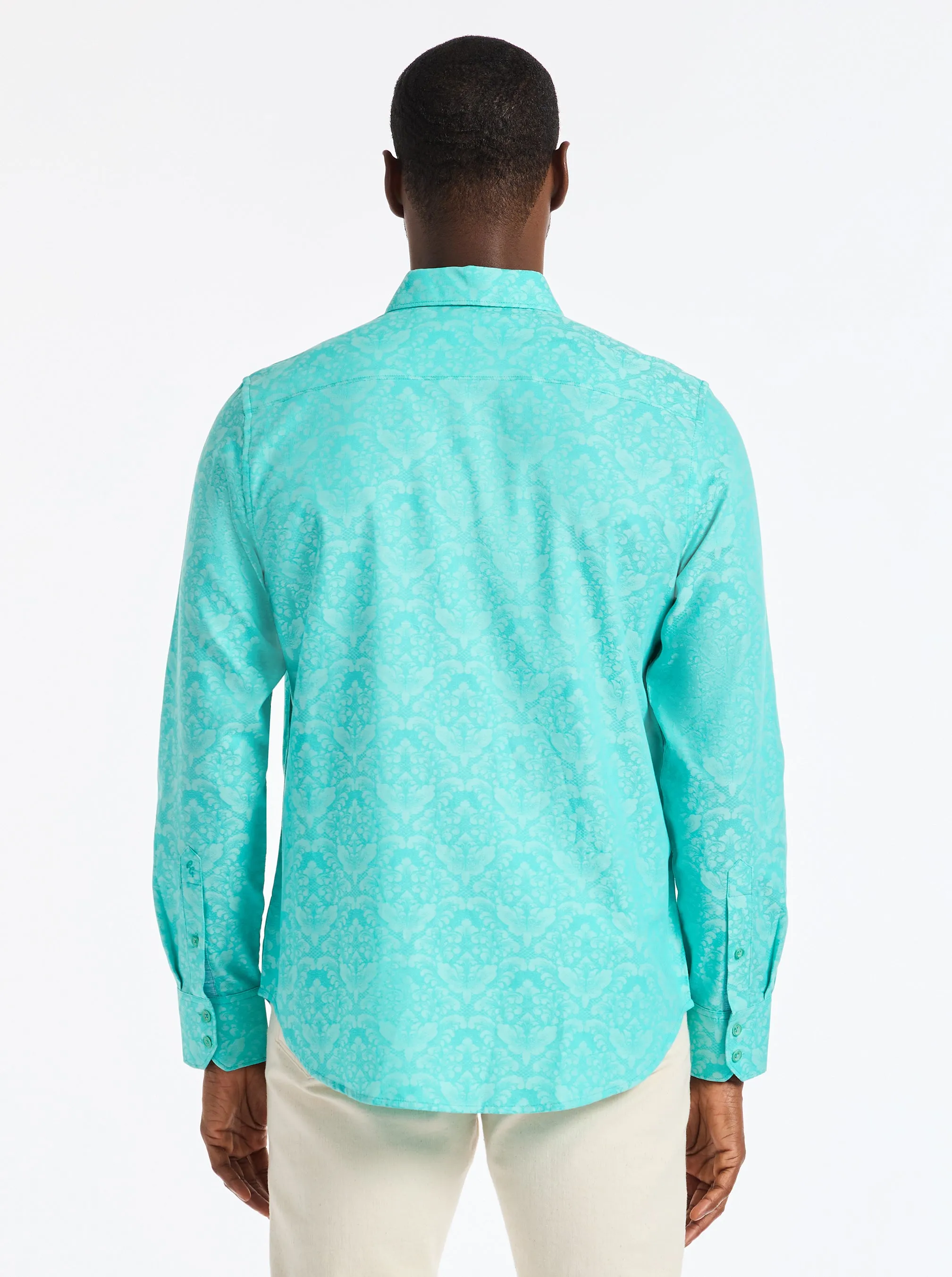 BAYVIEW LONG SLEEVE BUTTON DOWN SHIRT sold by Robert Graham product image thumbnail 2
