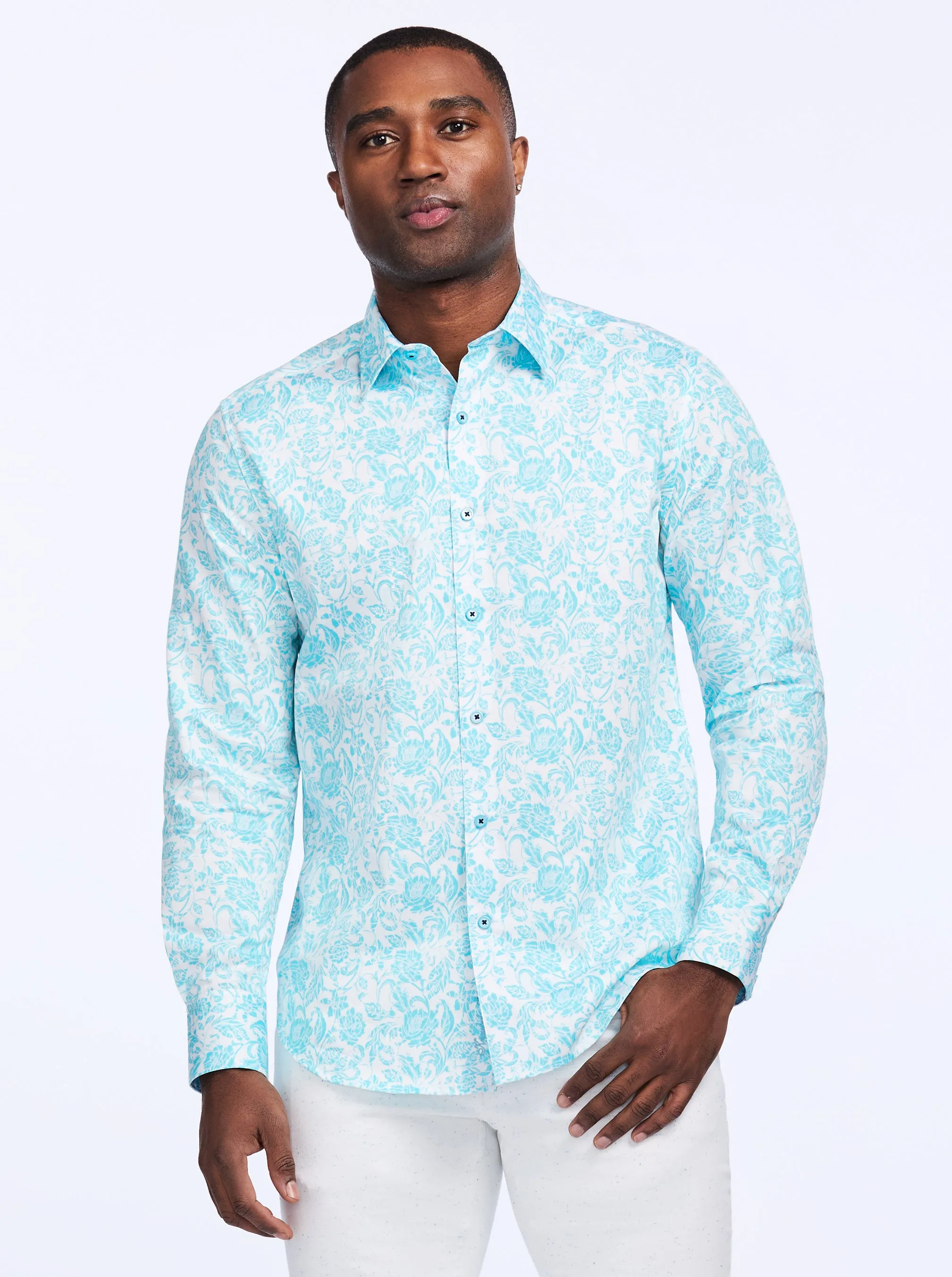 CALEDON LONG SLEEVE BUTTON DOWN SHIRT sold by Robert Graham