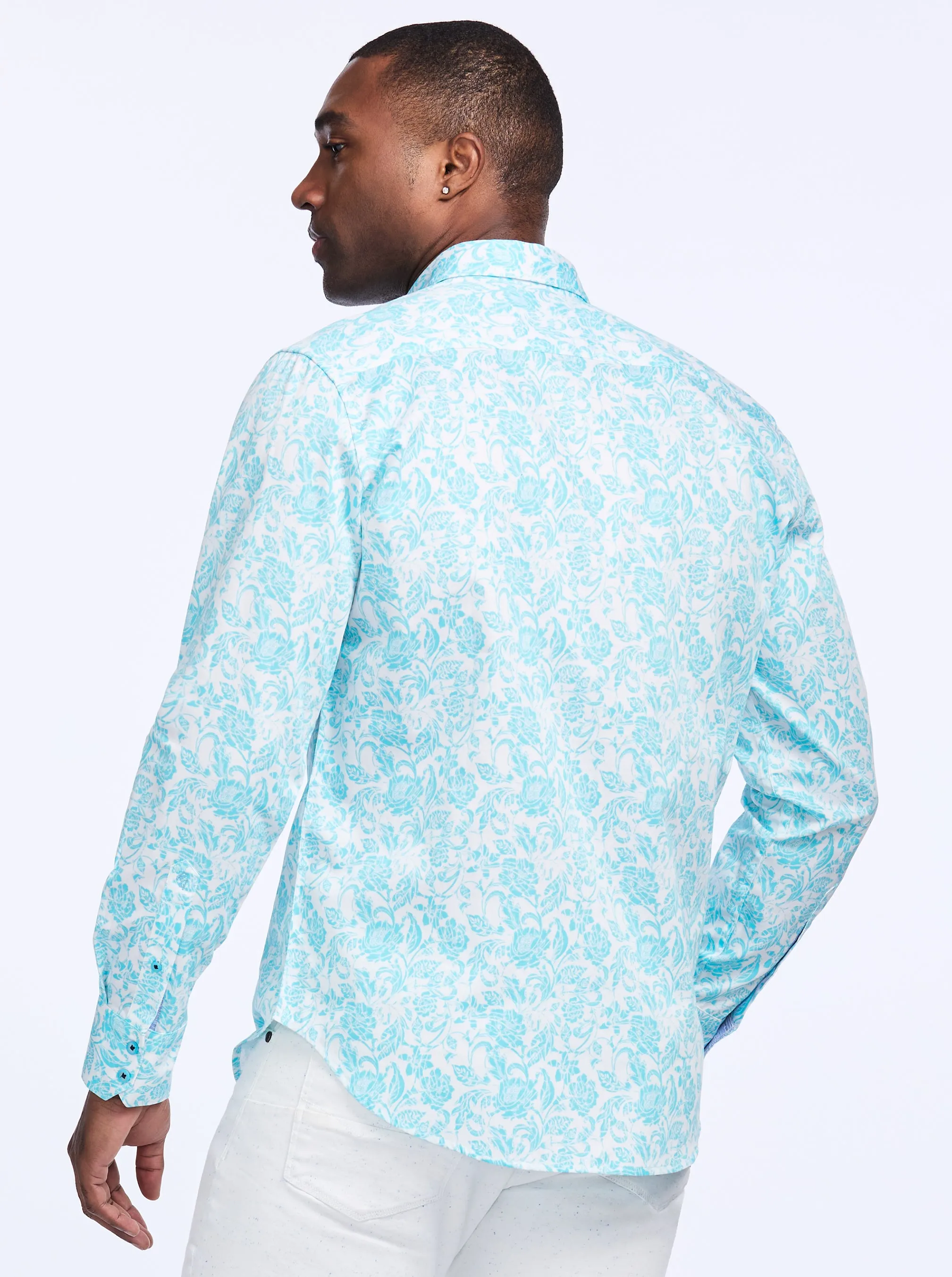 CALEDON LONG SLEEVE BUTTON DOWN SHIRT sold by Robert Graham product image thumbnail 2