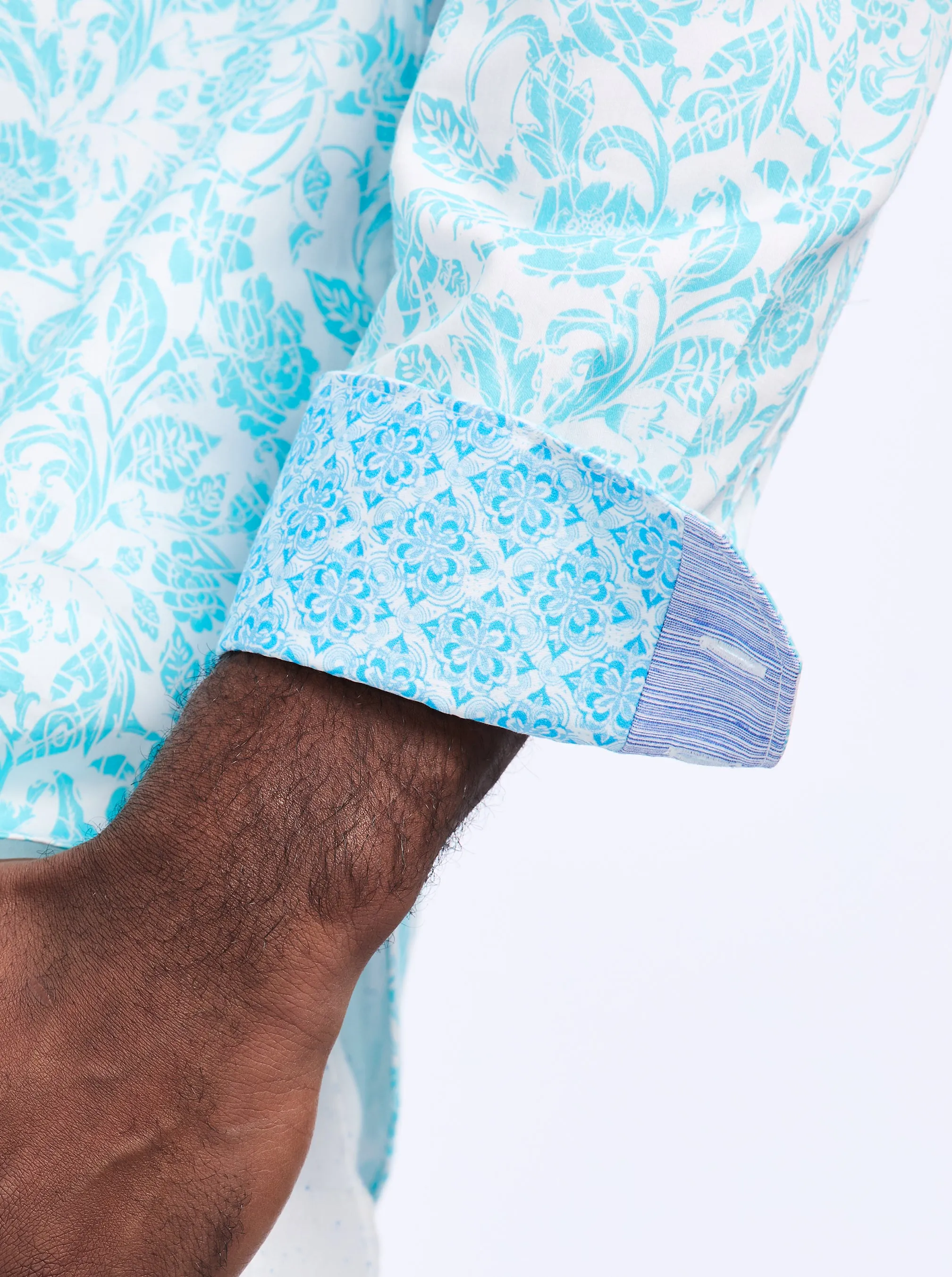 CALEDON LONG SLEEVE BUTTON DOWN SHIRT sold by Robert Graham product image thumbnail 4