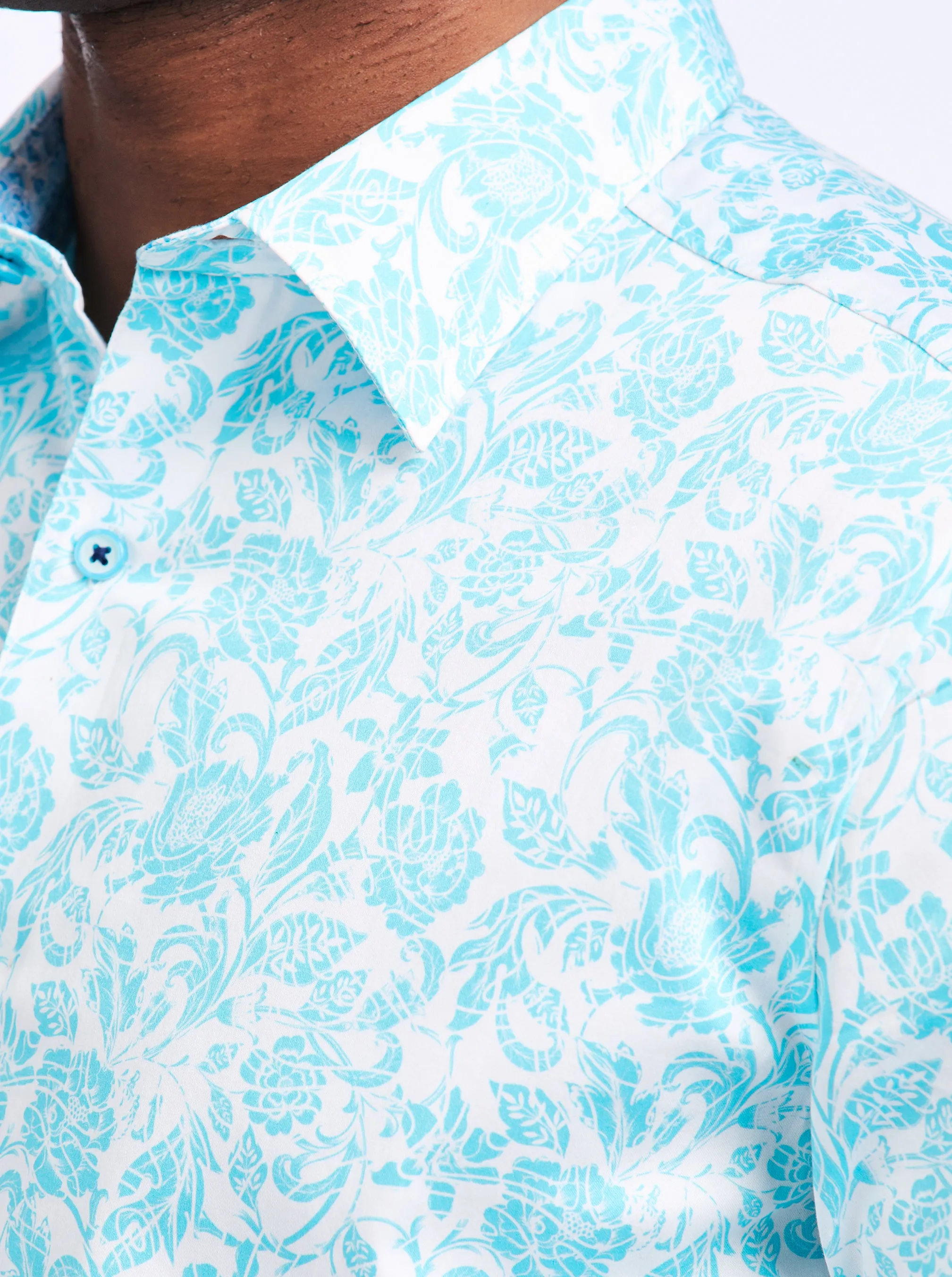 CALEDON LONG SLEEVE BUTTON DOWN SHIRT sold by Robert Graham product image thumbnail 3