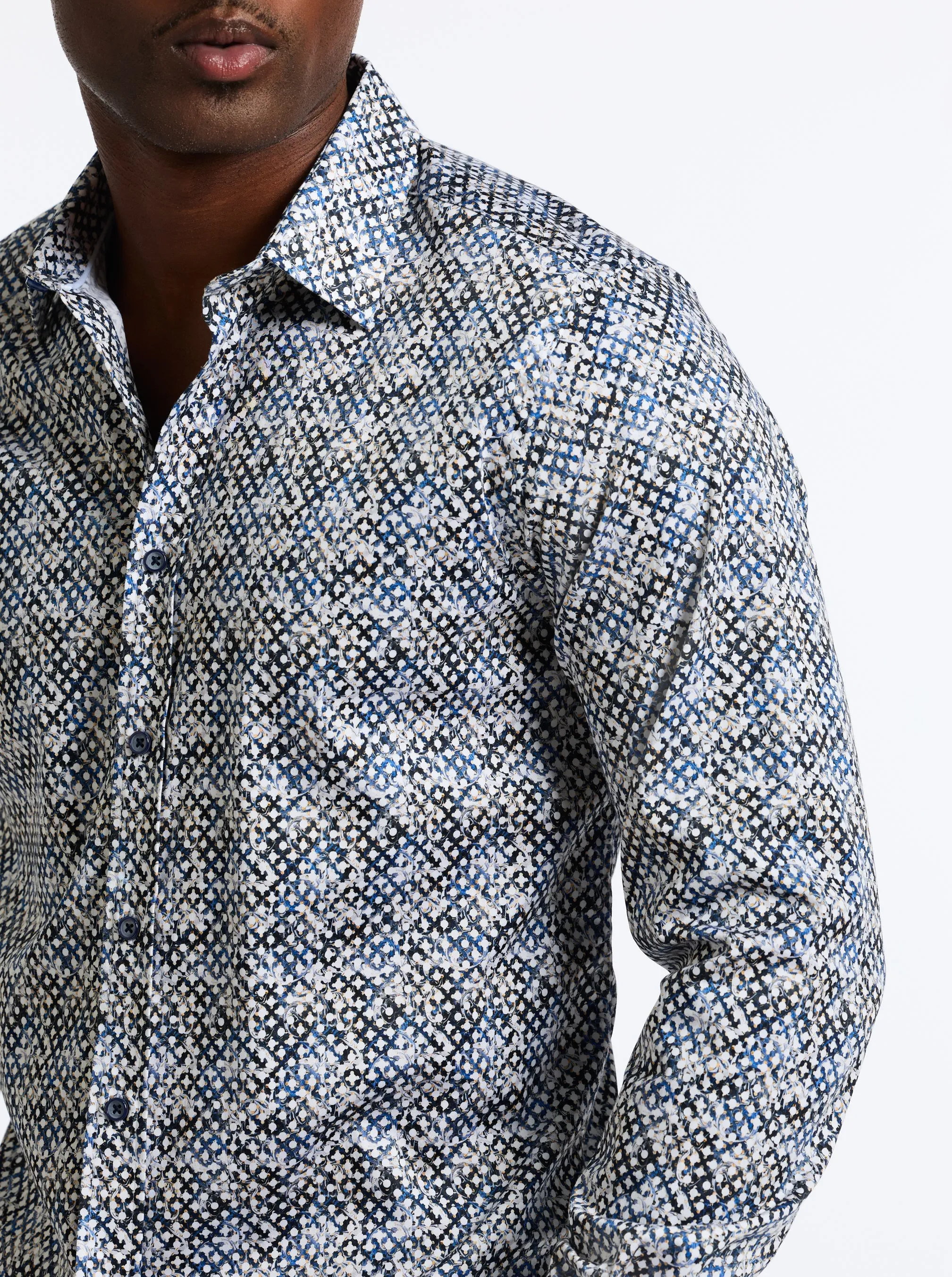 MISSION LONG SLEEVE BUTTON DOWN SHIRT TALL sold by Robert Graham product image thumbnail 4