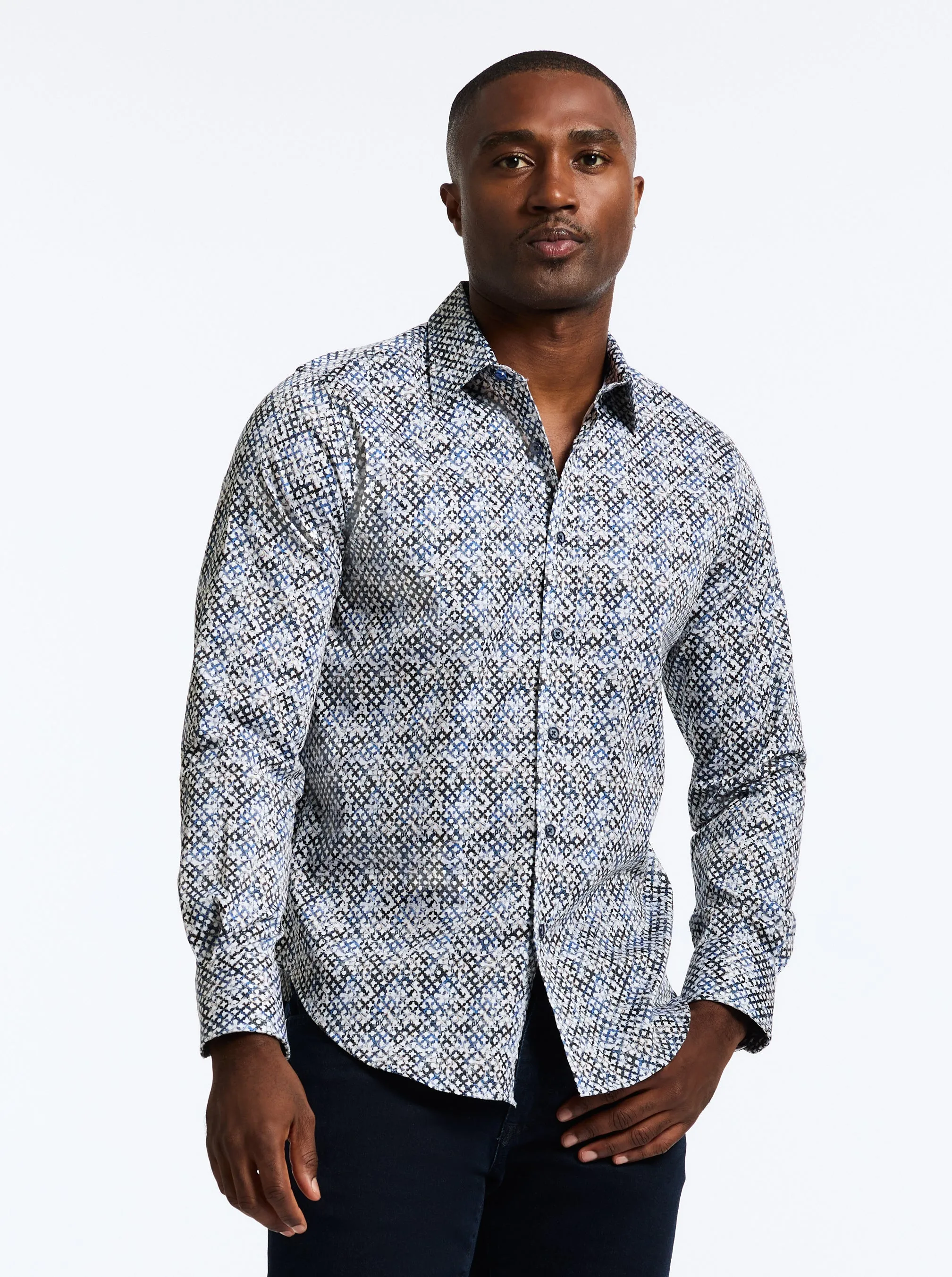 MISSION LONG SLEEVE BUTTON DOWN SHIRT TALL sold by Robert Graham
