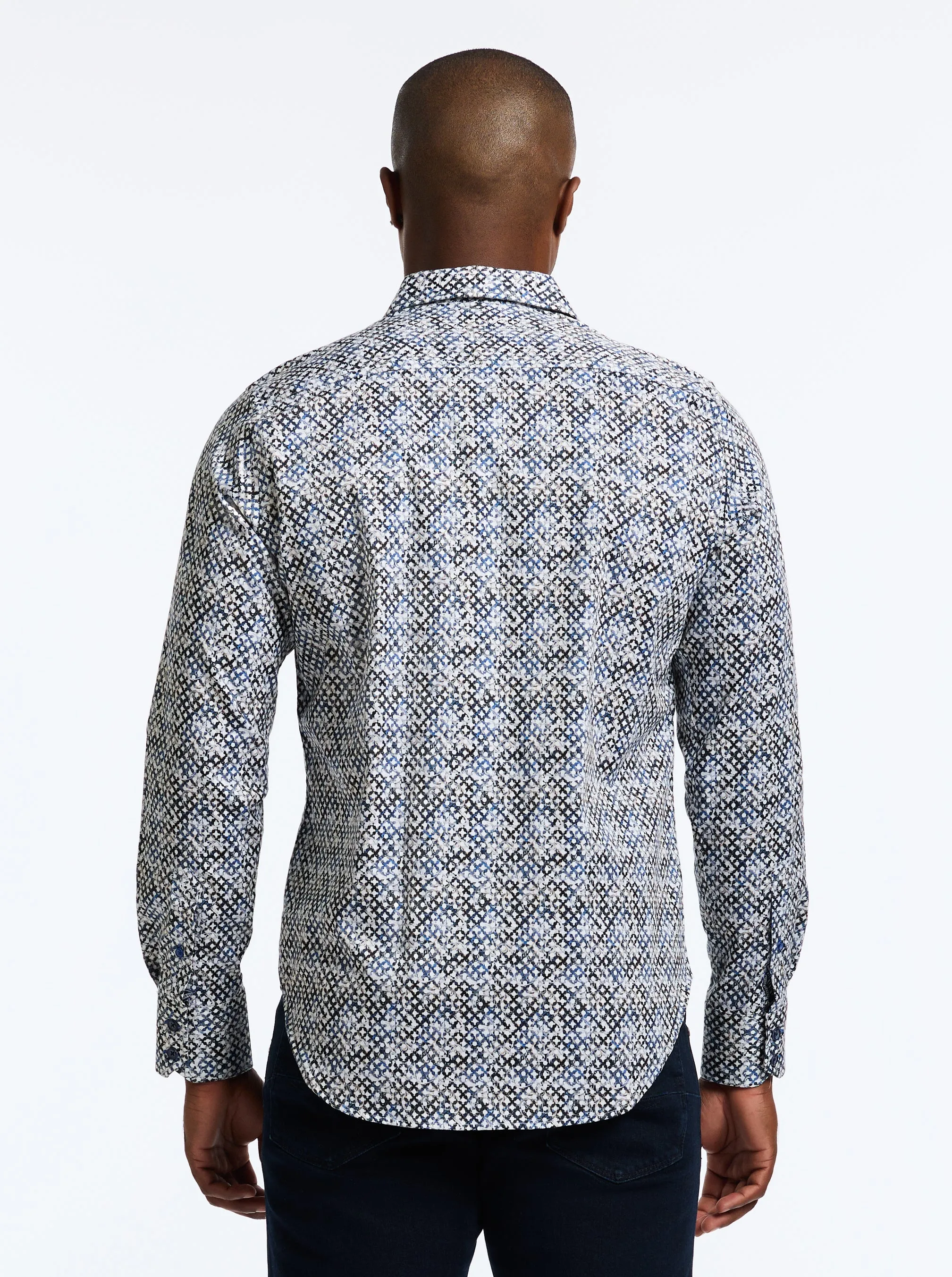 MISSION LONG SLEEVE BUTTON DOWN SHIRT TALL sold by Robert Graham product image thumbnail 2