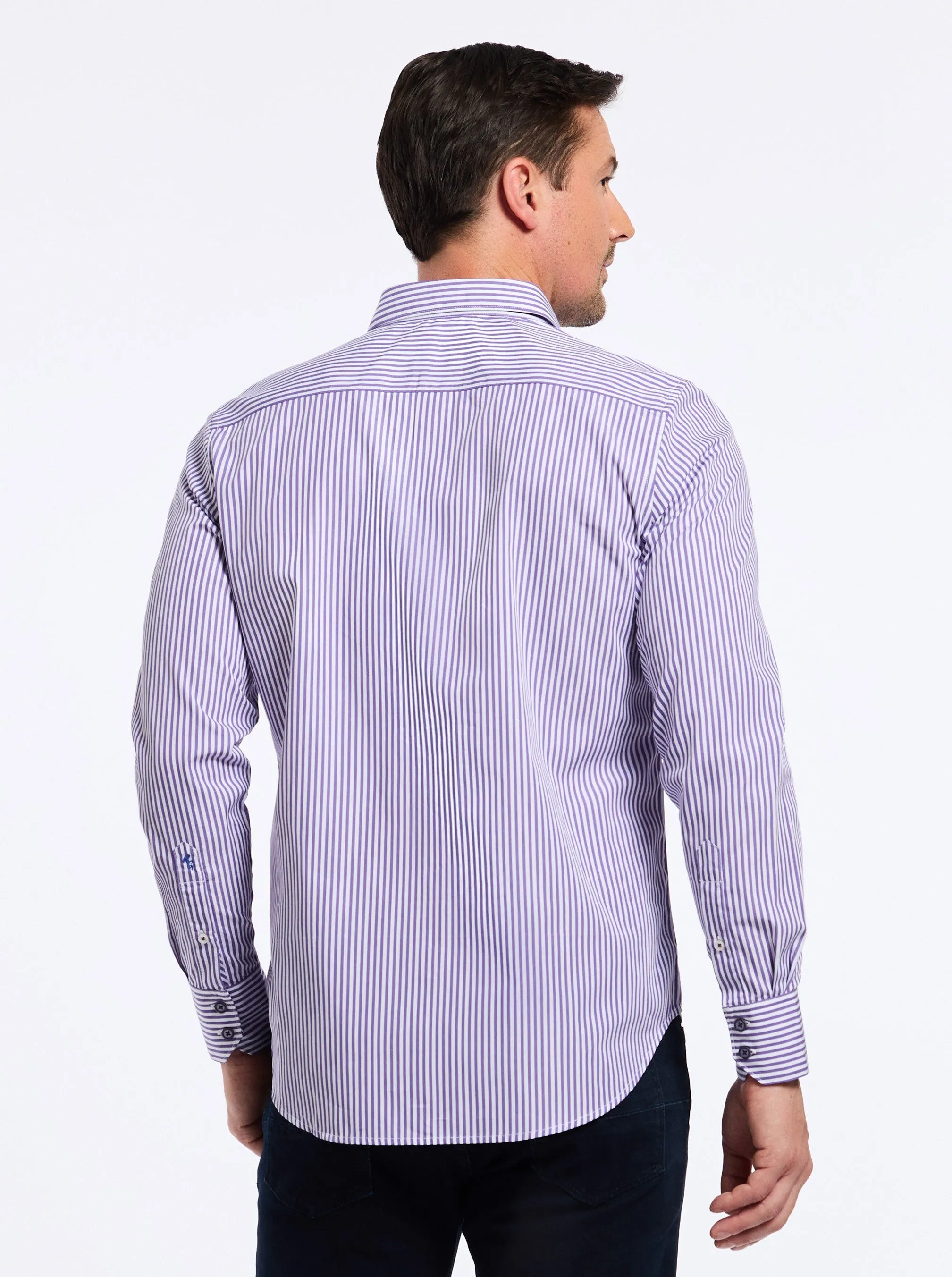 GREENWICH LONG SLEEVE BUTTON DOWN SHIRT sold by Robert Graham product image thumbnail 3