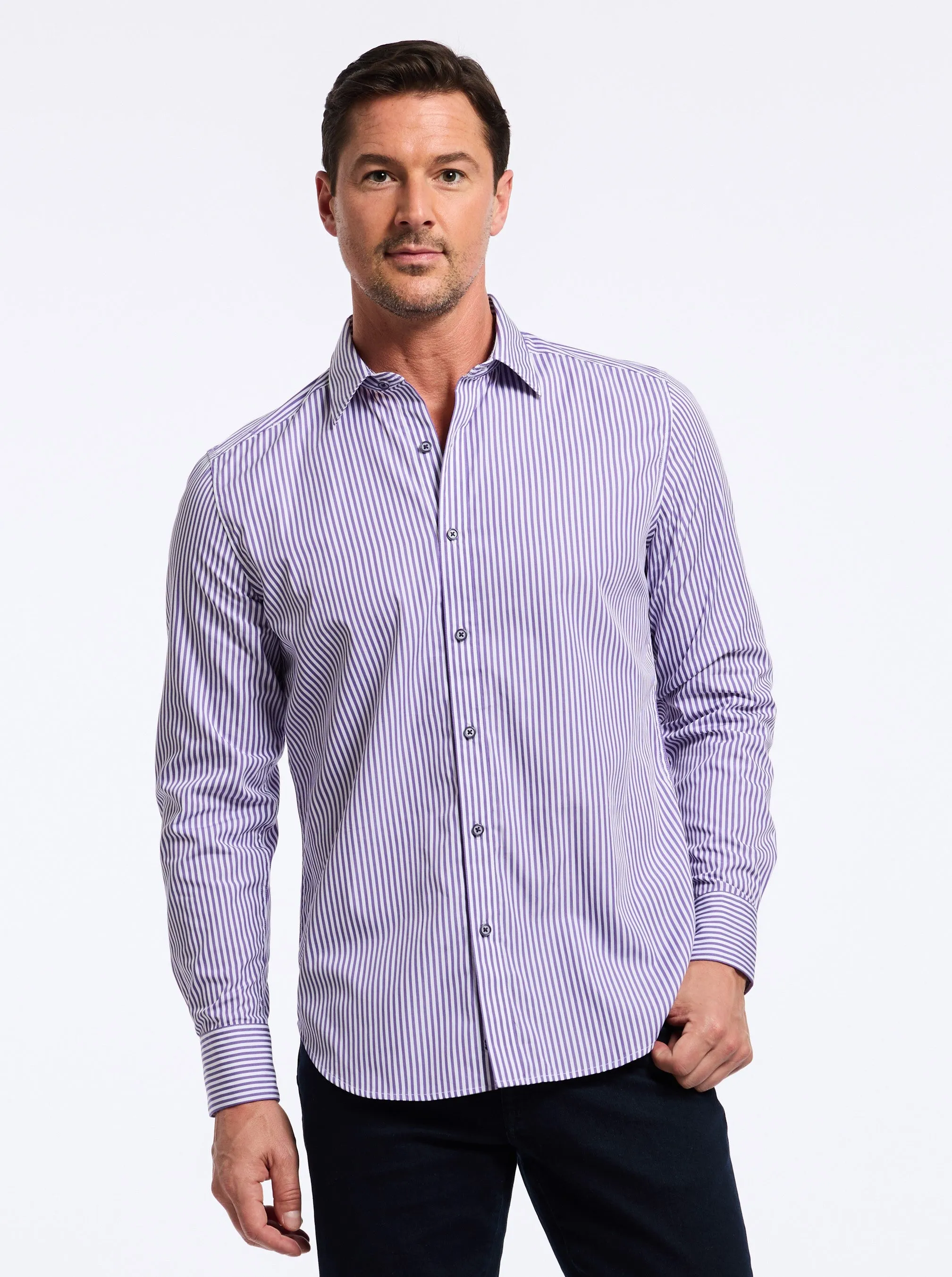 GREENWICH LONG SLEEVE BUTTON DOWN SHIRT sold by Robert Graham