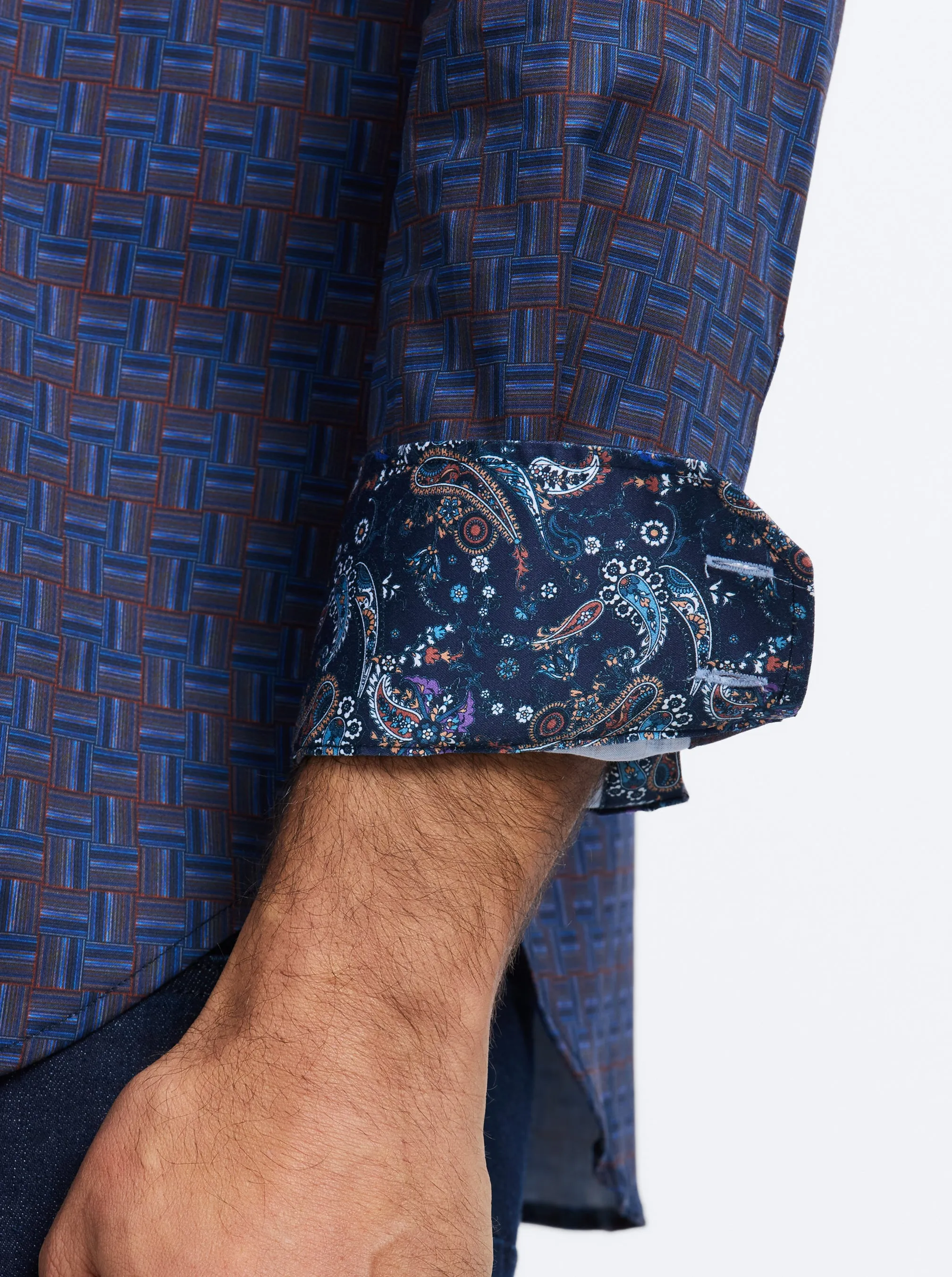 TALBOT LONG SLEEVE BUTTON DOWN SHIRT sold by Robert Graham product image thumbnail 3