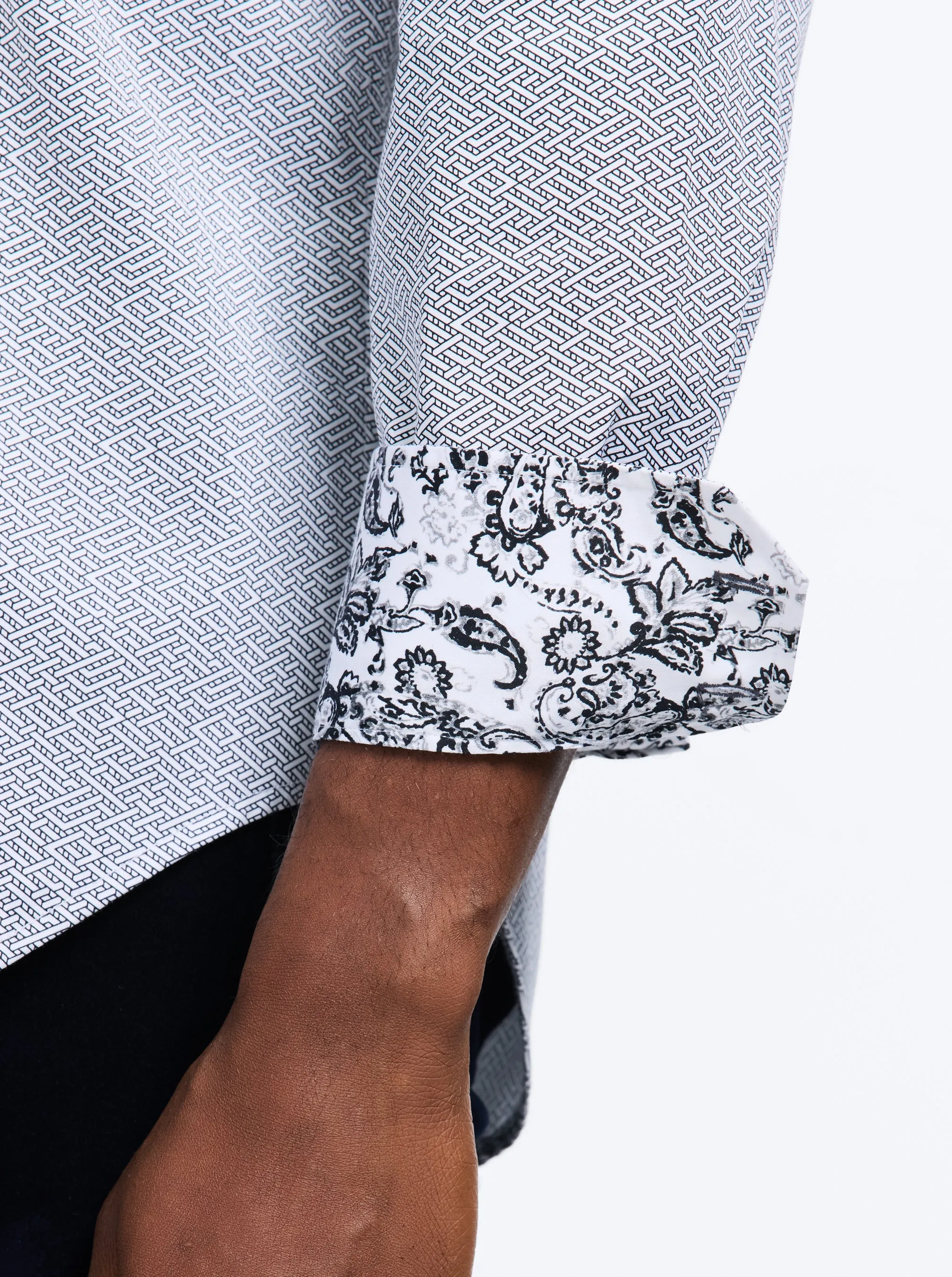 CHESLYN LONG SLEEVE BUTTON DOWN SHIRT sold by Robert Graham product image thumbnail 3