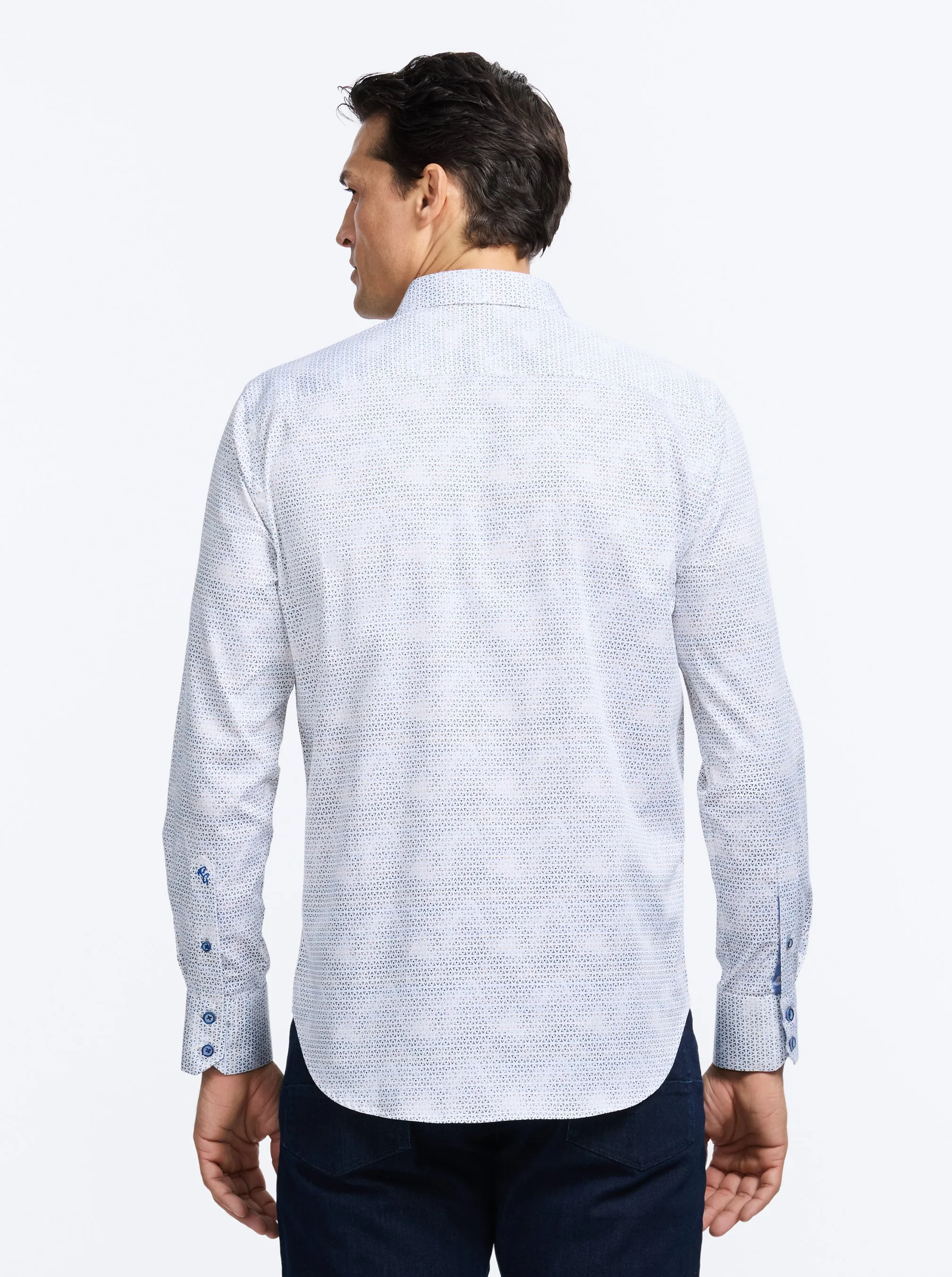 AKEHURST LONG SLEEVE BUTTON DOWN SHIRT sold by Robert Graham product image thumbnail 4