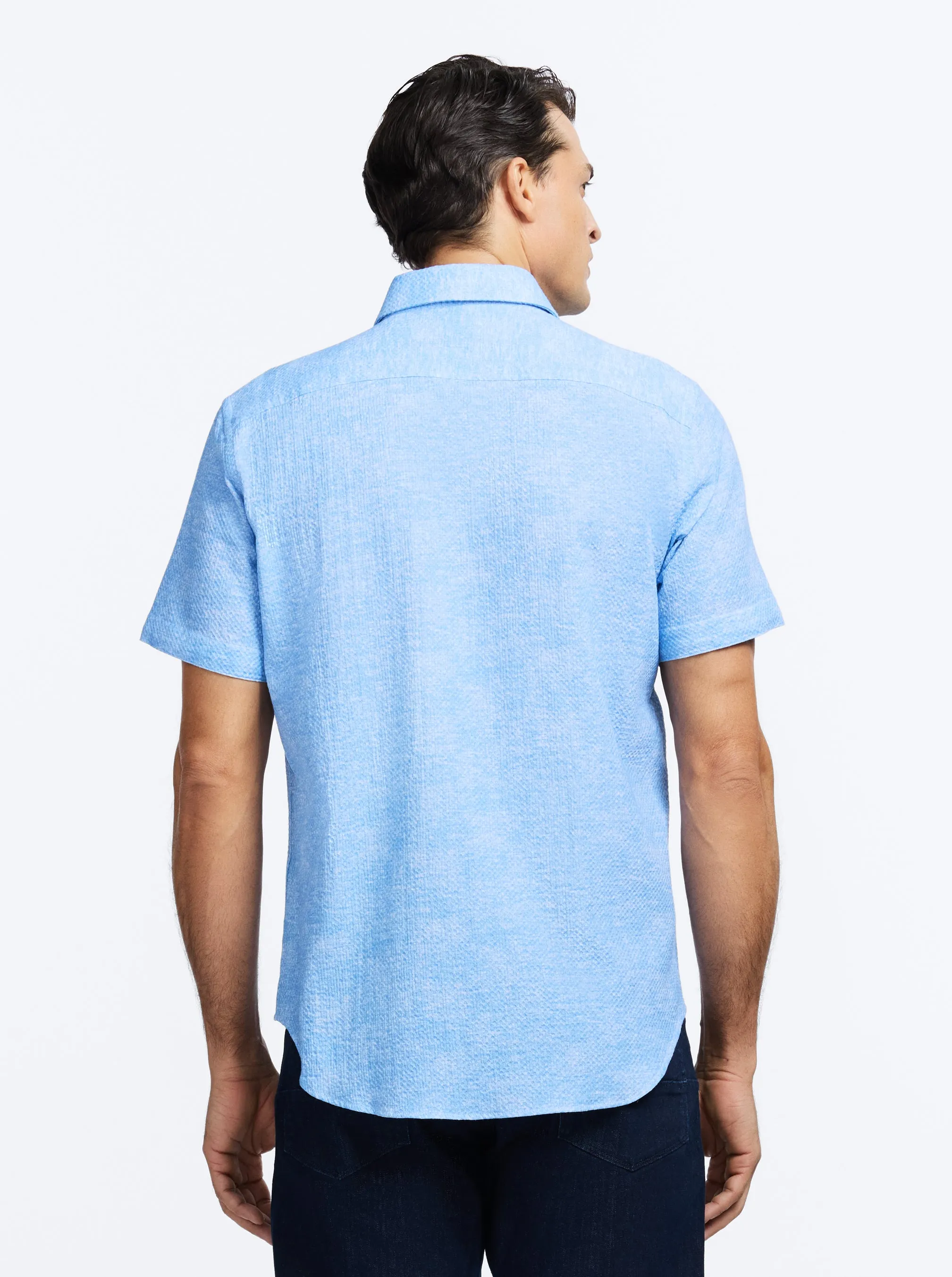 REID SHORT SLEEVE BUTTON DOWN SHIRT sold by Robert Graham product image thumbnail 2