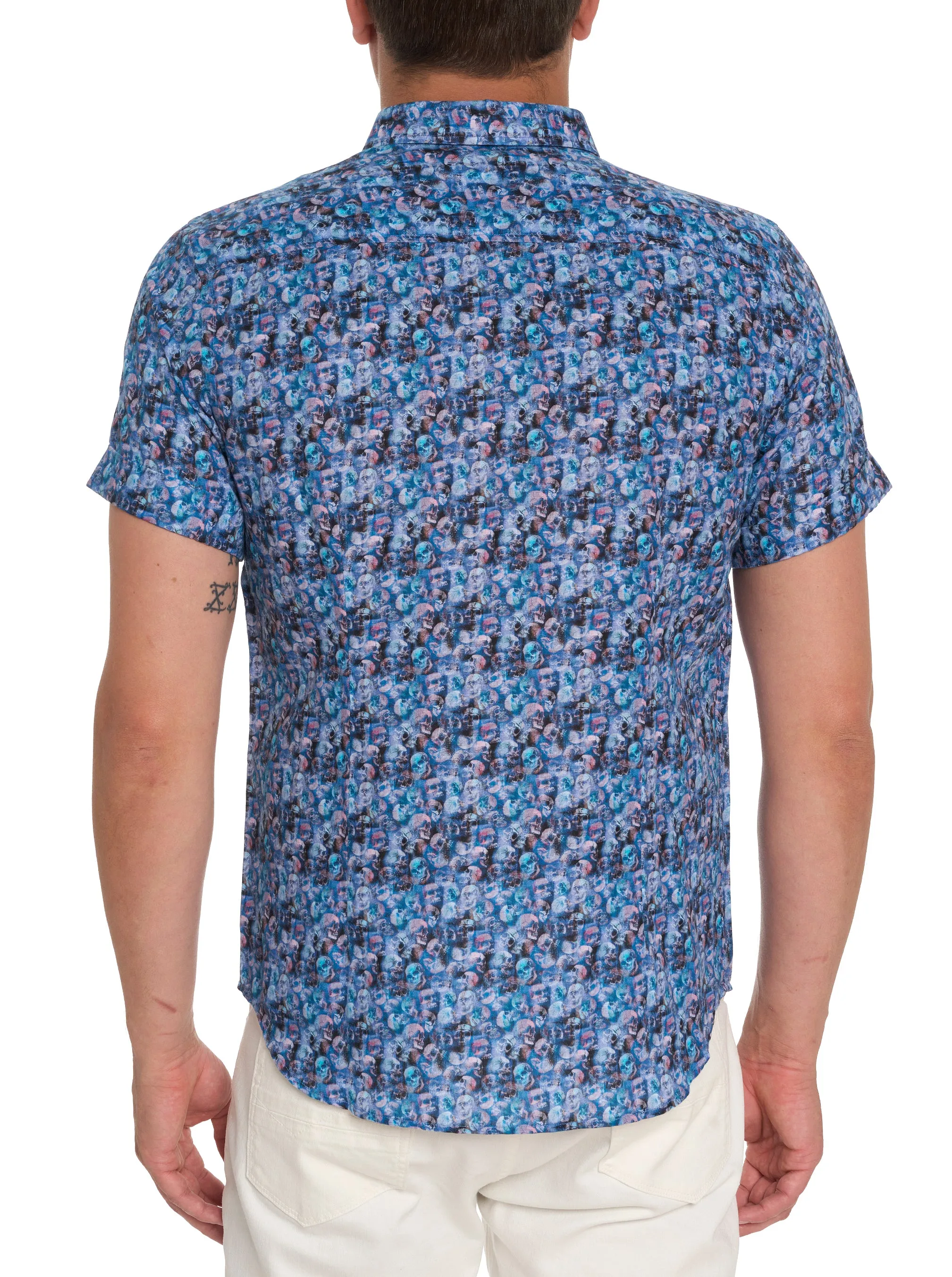 ELMONT SHORT SLEEVE BUTTON DOWN SHIRT TALL sold by Robert Graham product image thumbnail 2