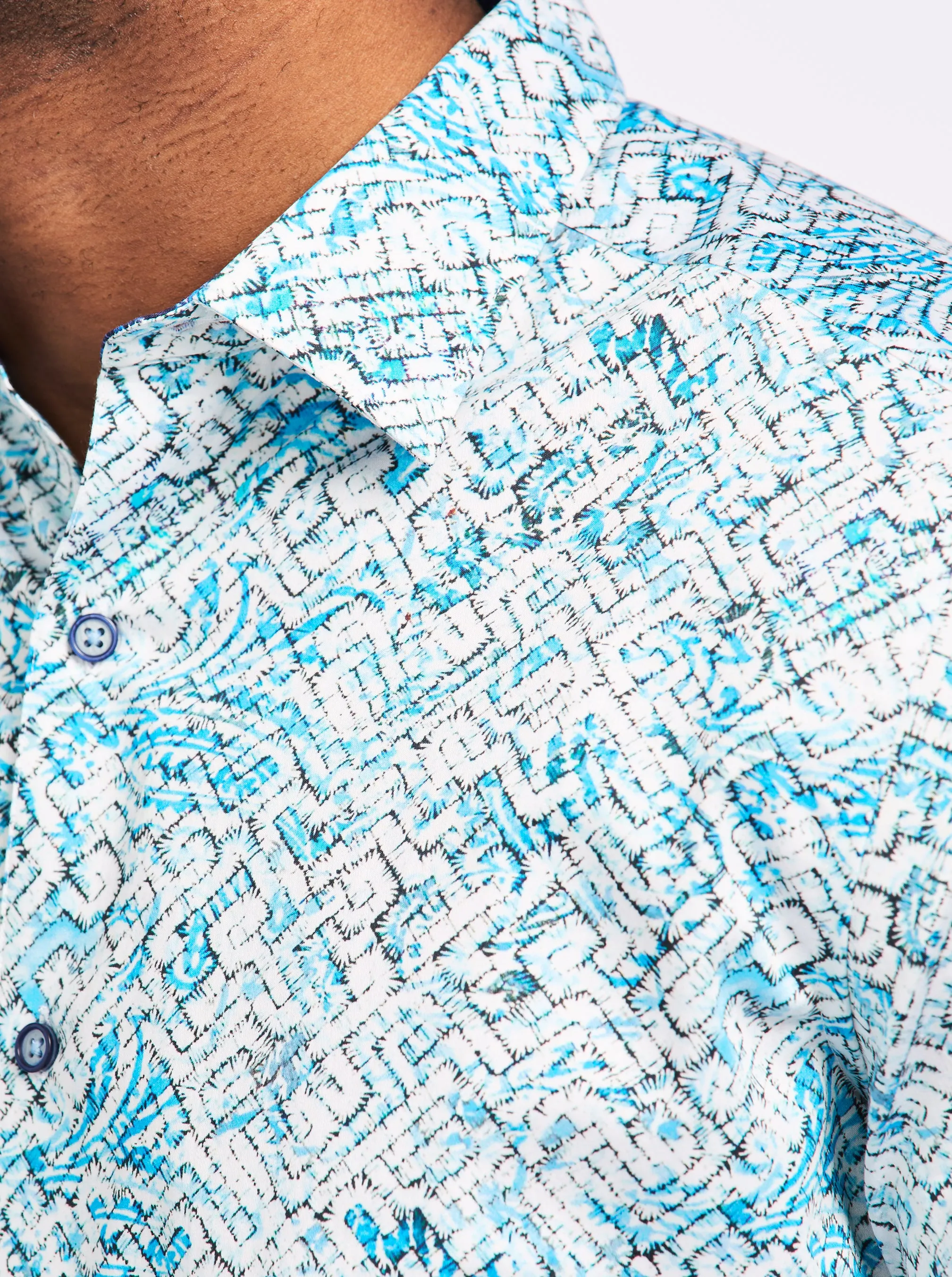 HAMILTON LONG SLEEVE BUTTON DOWN SHIRT sold by Robert Graham product image thumbnail 4